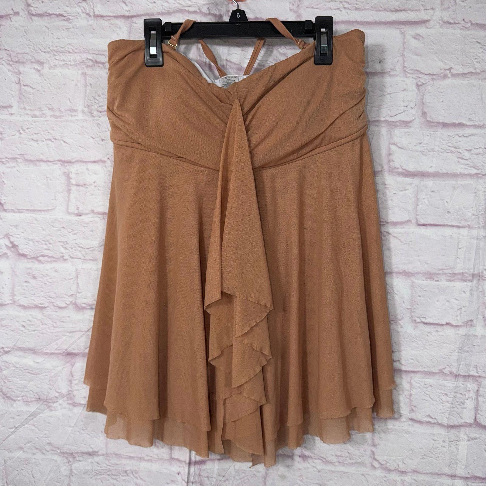 Venus VENUS Women's Halter Top in Tan Size 16 Size XXL / US 16-18 / IT 52-54 - 1 Thumbnail