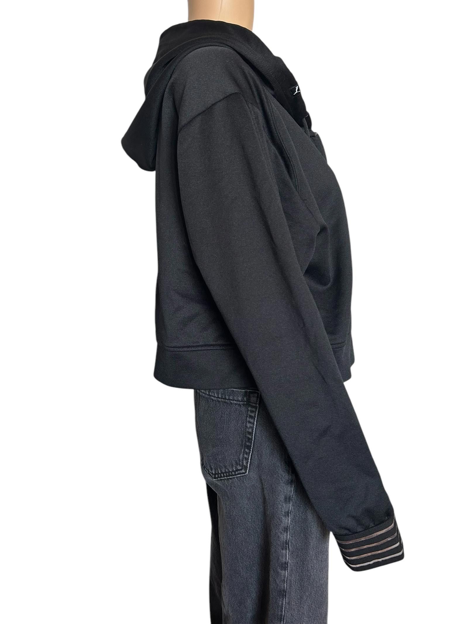 Puma Puma Cropped Zip-Up Hoodie - Black - Stylish Activewear Size L / US 10 / IT 46 - 3 Thumbnail