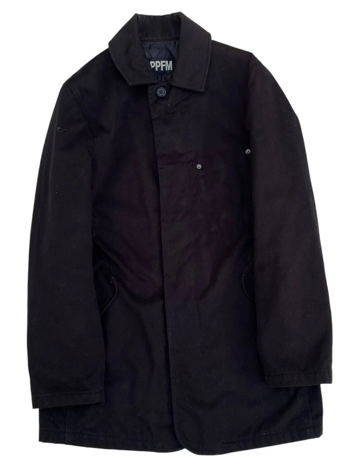 PPFM PPFM Black Men Jacket Button Up Size US M / EU 48-50 / 2 - 2 Thumbnail