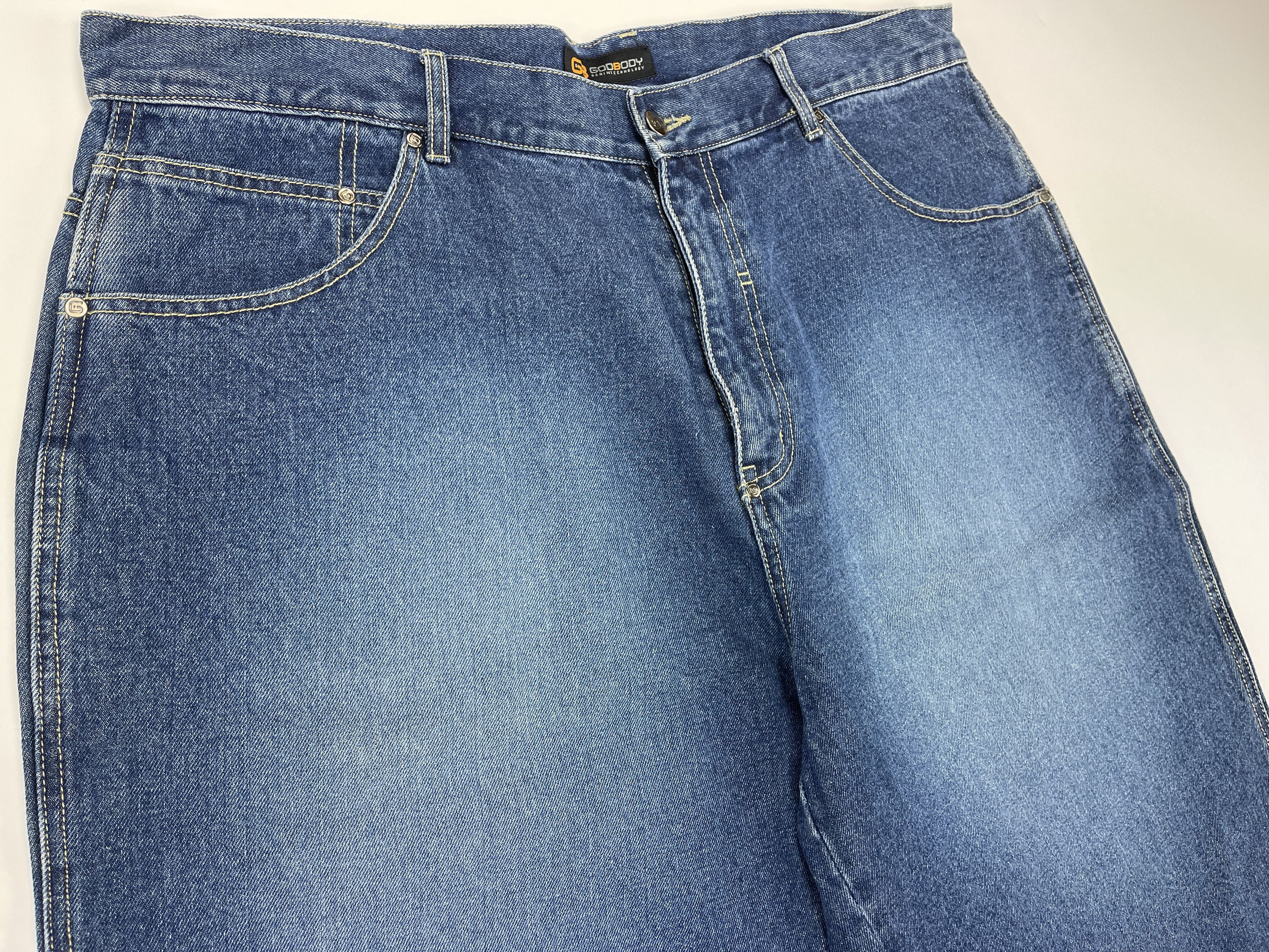 Vintage Godbody shorts, vintage jeans, 90s hip hop, 1990s baggy W 40 Size US 40 / EU 56 - 9 Thumbnail