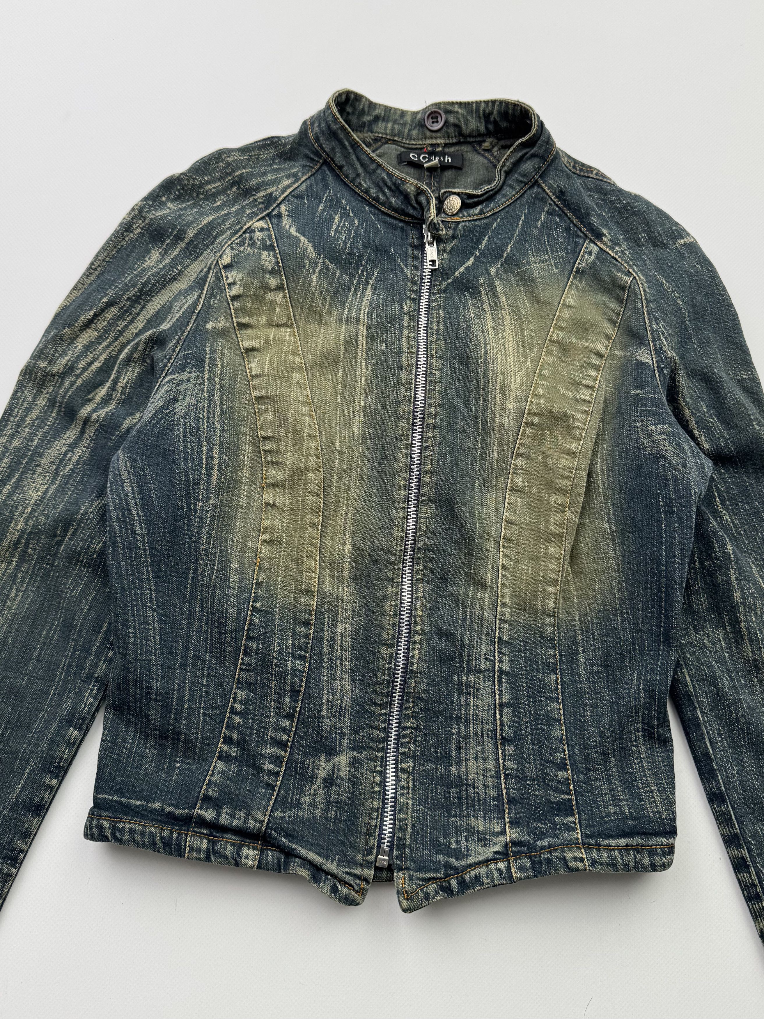 Japanese Brand Vintage Cropped Denim Jacket B720(V528)E2 Size XS / US 0-2 / IT 36-38 - 4 Thumbnail