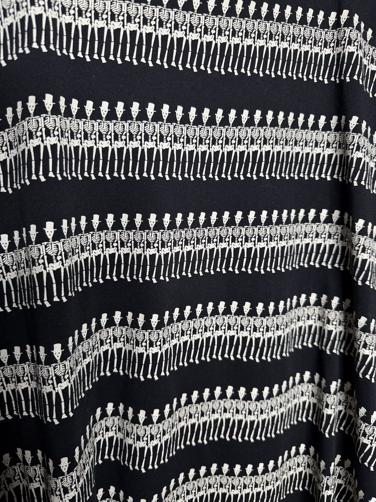 Saint Laurent Paris SLP Dancing Skeleton Top Hat Tee - Hedi Slimane Size US M / EU 48-50 / 2 - 3 Thumbnail