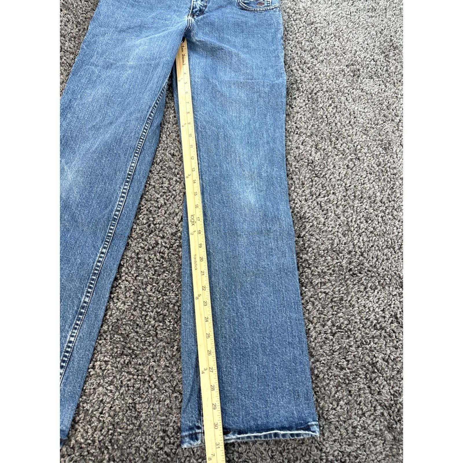 Harley Davidson VINTAGE Harley-Davidson Jeans Womens 8 Bootcut Denim 30x31 Blue Medium Wash 5-Pocket Regular US Theme Mens Womens Girls? Size 30" / US 8 / IT 44 - 2 Thumbnail
