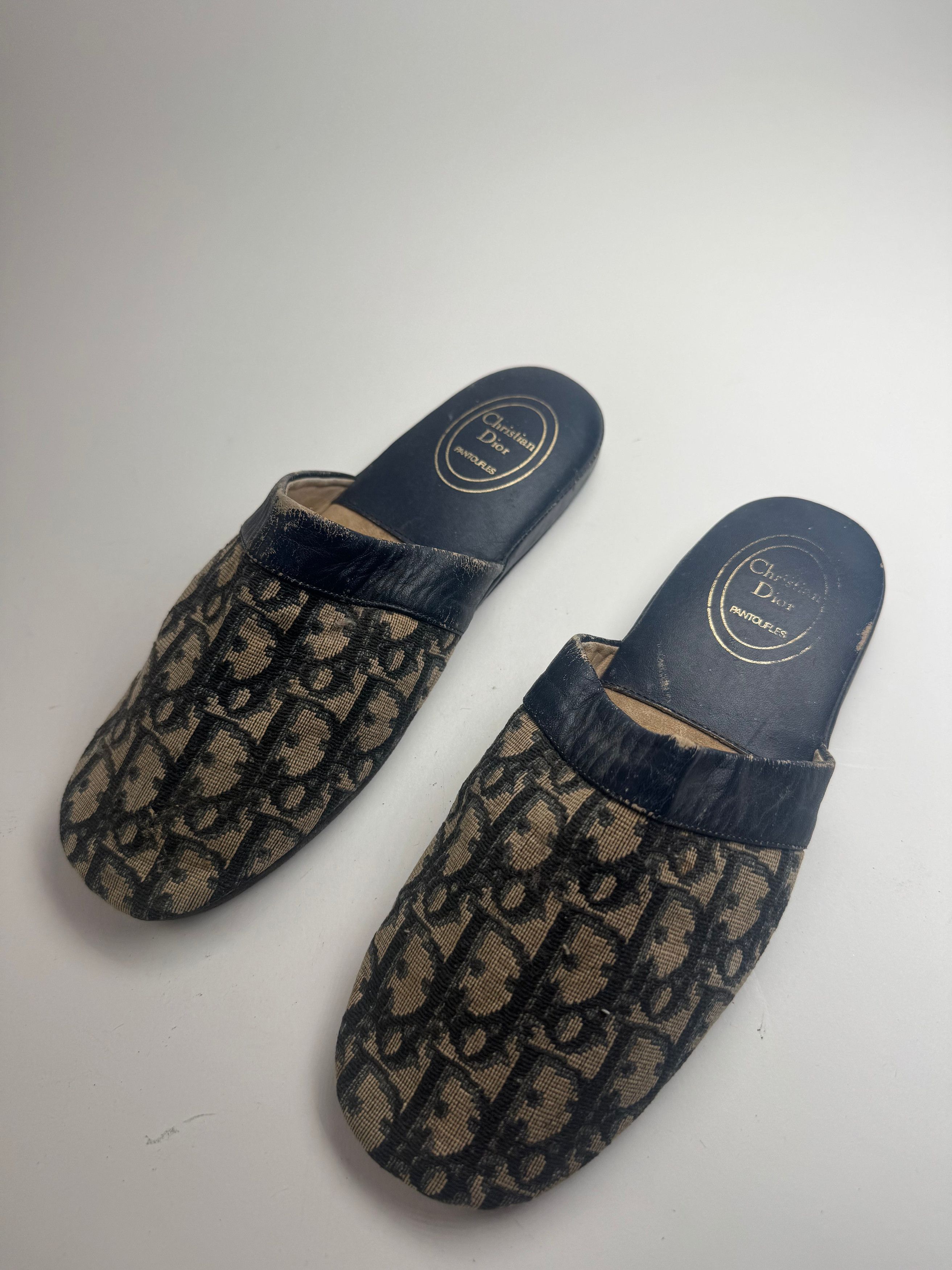 Dior Vintage Monogram Slides Size US 7 / IT 37 - 1 Thumbnail