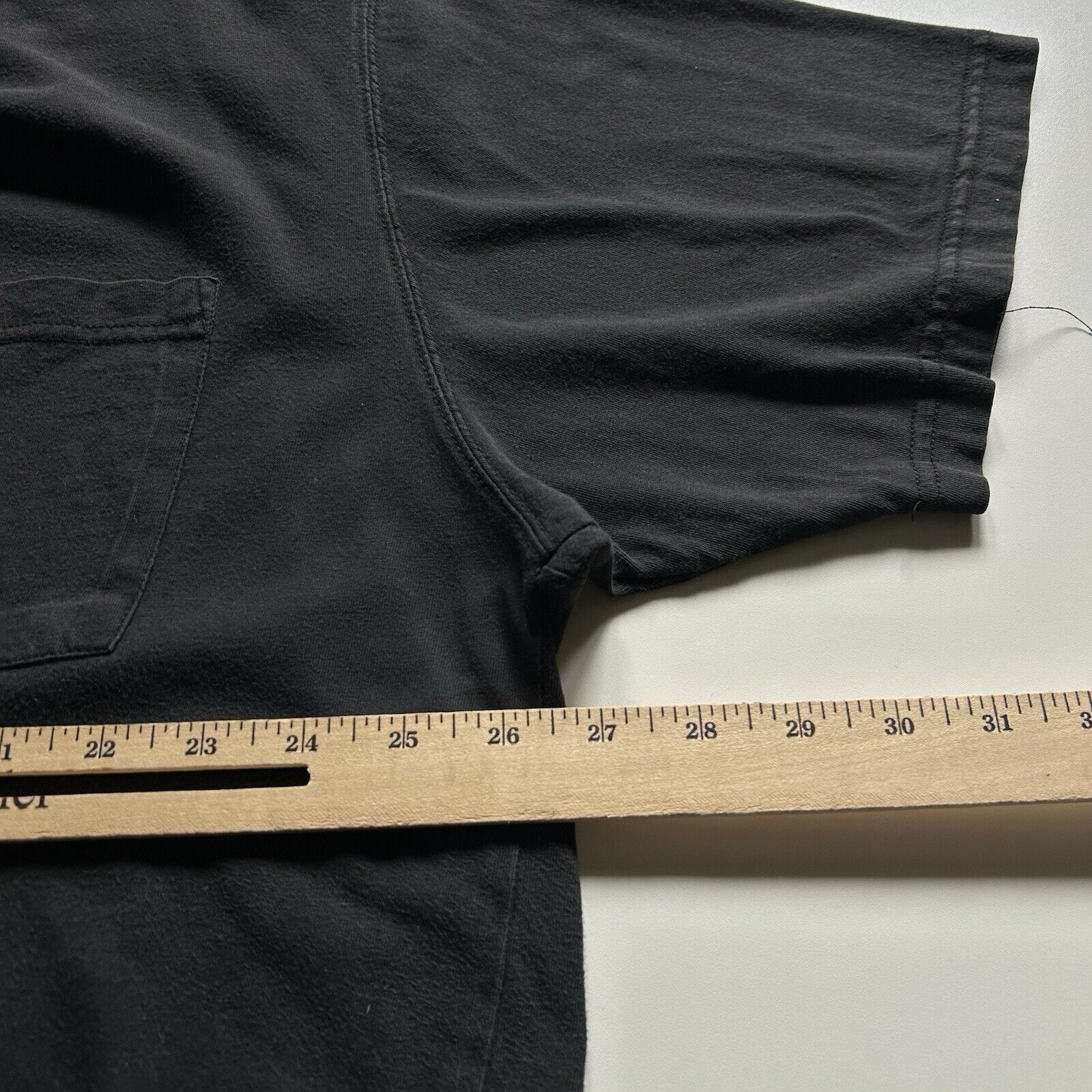 Vintage Vintage Y2K Sun Faded Black Blank Basic Pocket T Shirt XXL Size US XXL / EU 58 / 5 - 3 Thumbnail