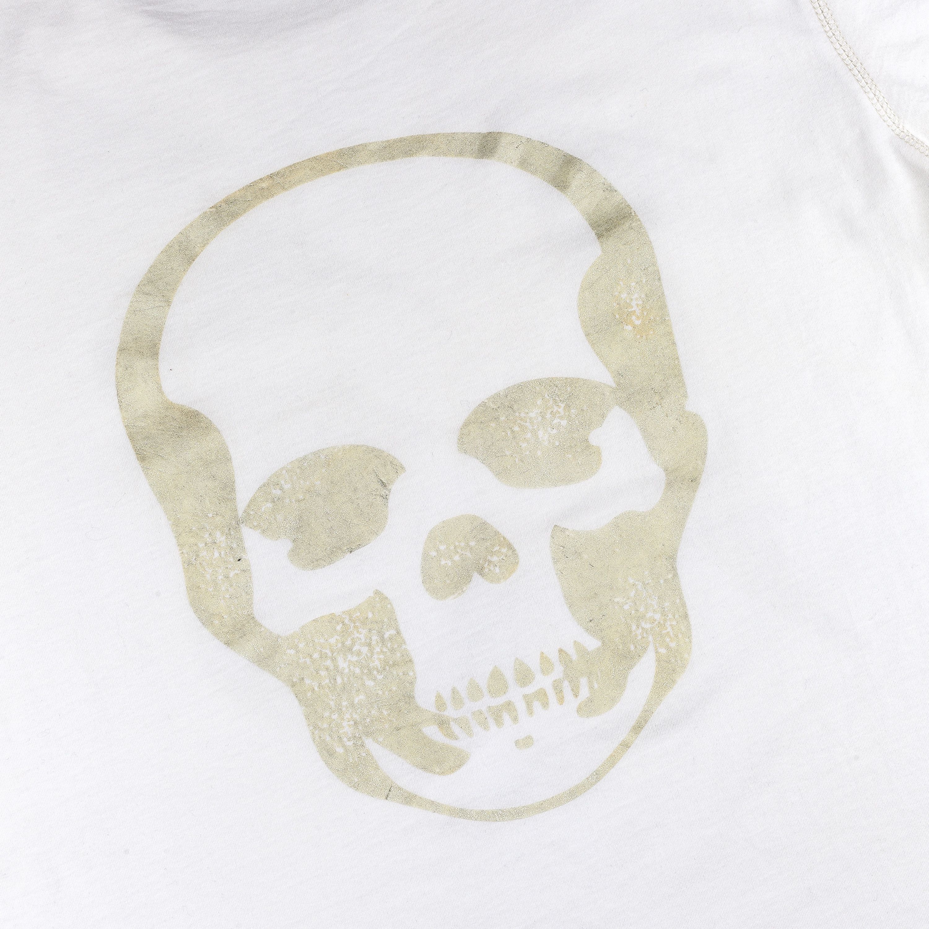Lucien Pellat-Finet Lucien Pellat-Finet Vintage White Distressed T-Shirt (L) Size US L / EU 52-54 / 3 - 3 Thumbnail