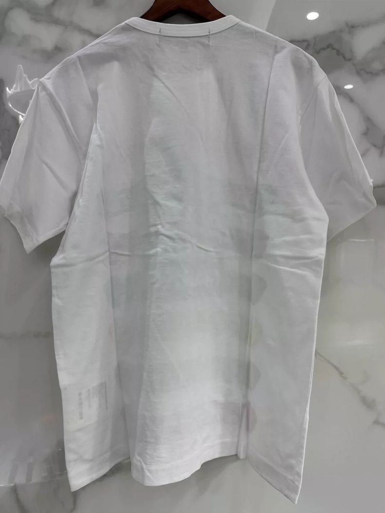 Comme des Garcons Comme Des Garcons Rainbow Print Crew Neck Short Sleeve Whi Size L / US 10 / IT 46 - 2 Thumbnail