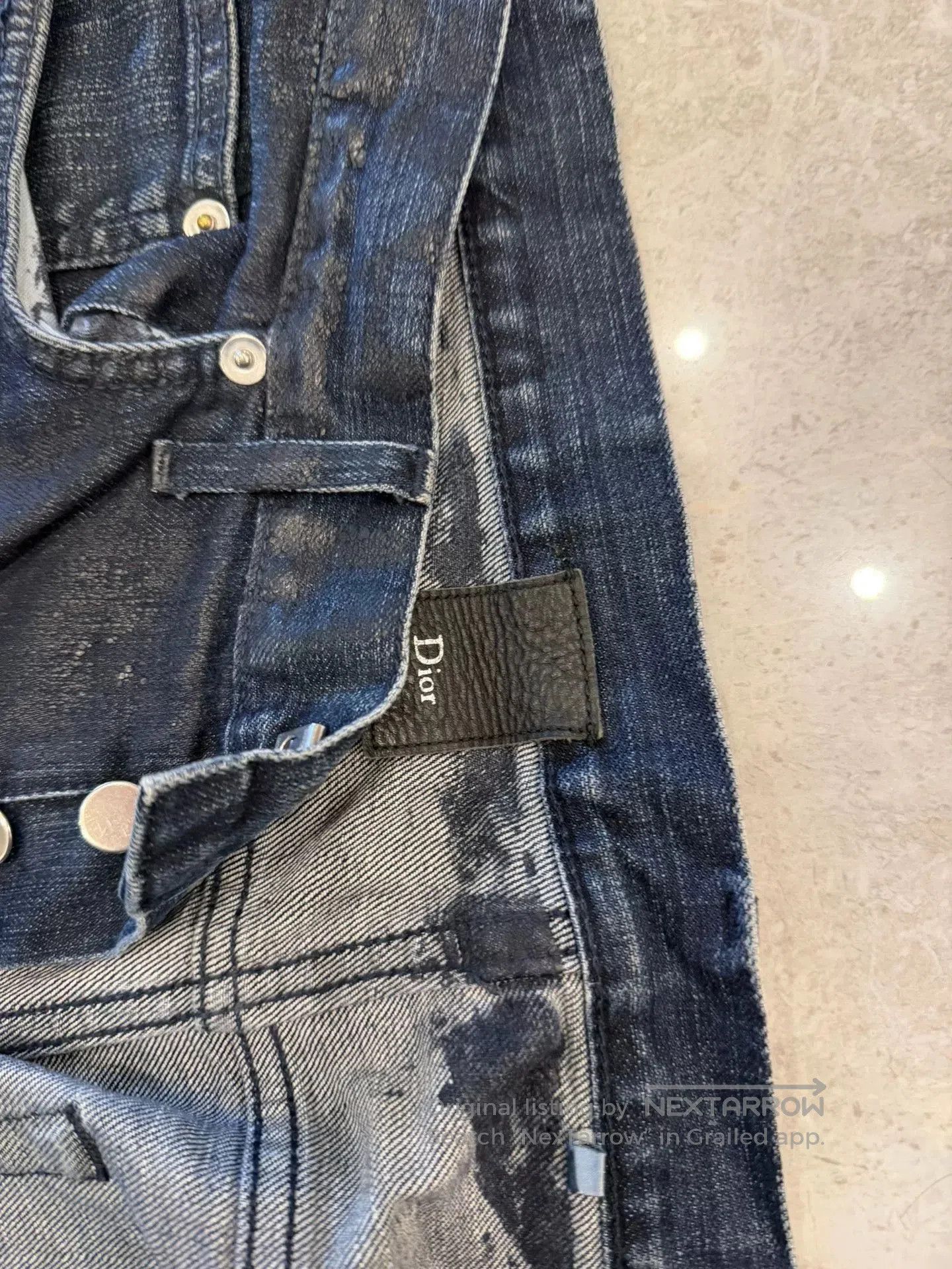 Dior Dior Men's Dark Wash Denim Jeans. Size US 26 / EU 42 - 2 Thumbnail