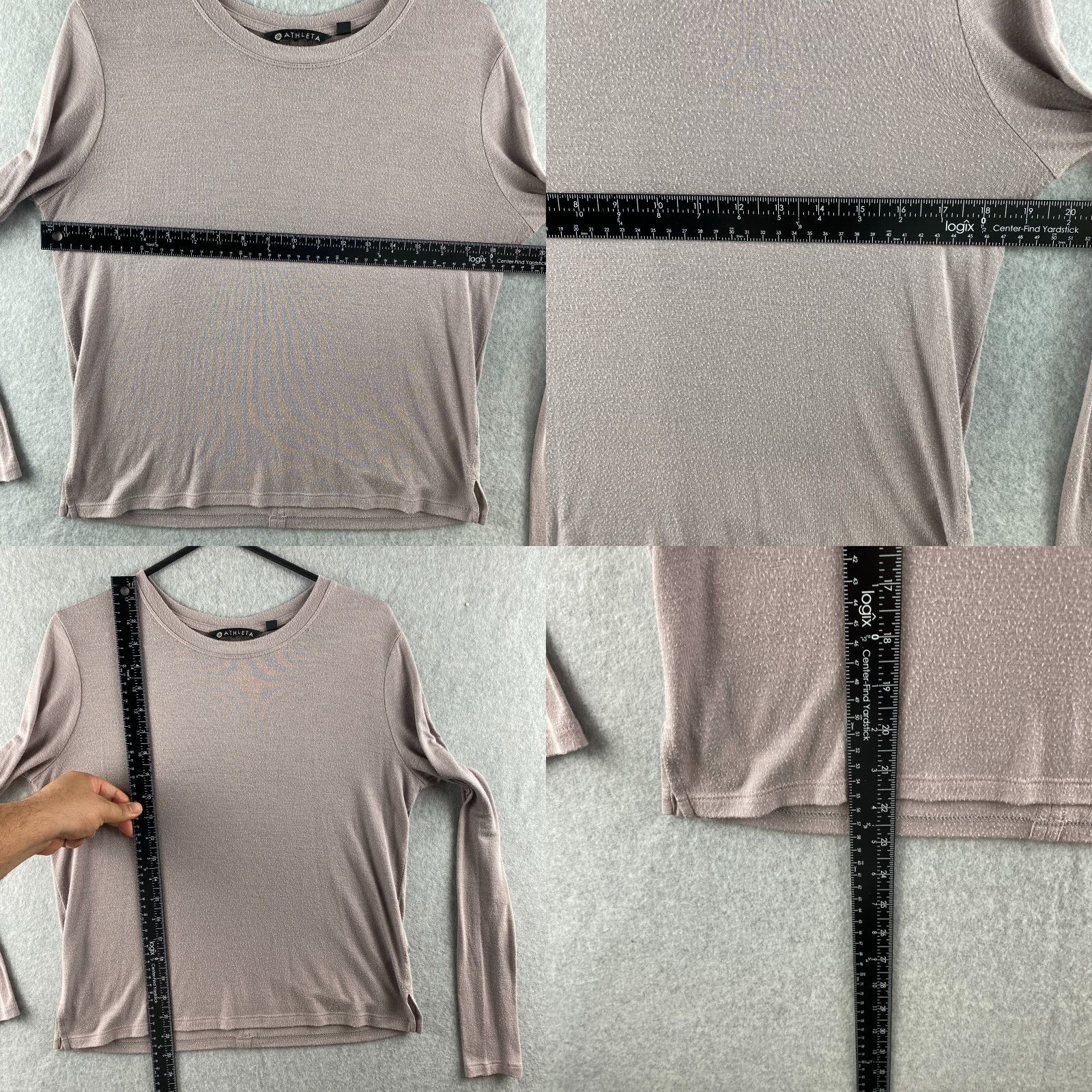 Athleta Athleta Top Womens XS Purple Pullover Round Neck Long Sleeve Lightweight Stretch Blended Shirt Size XS / US 0-2 / IT 36-38 - 8 Thumbnail