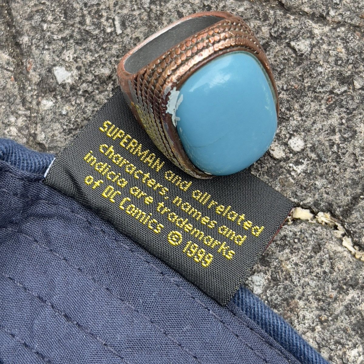 DC Comics × Vintage Vintage SUPERMAN Cap Size ONE SIZE - 6 Thumbnail