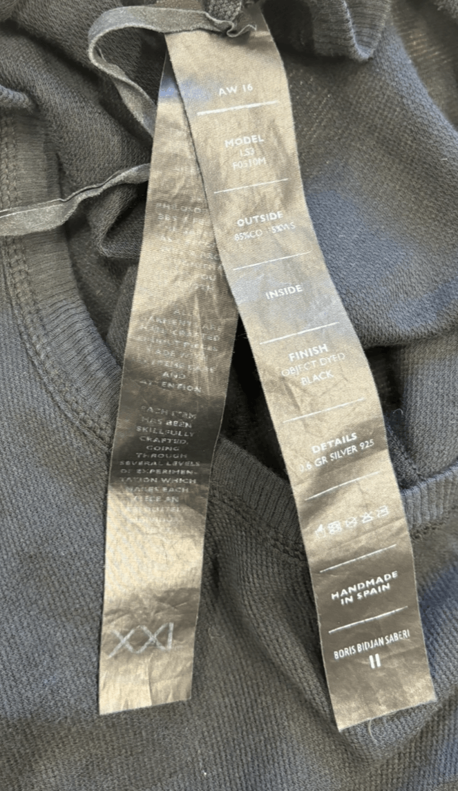 Boris Bidjan Saberi Longsleeve LS3 F0510M Size US XXL / EU 58 / 5 - 7 Thumbnail