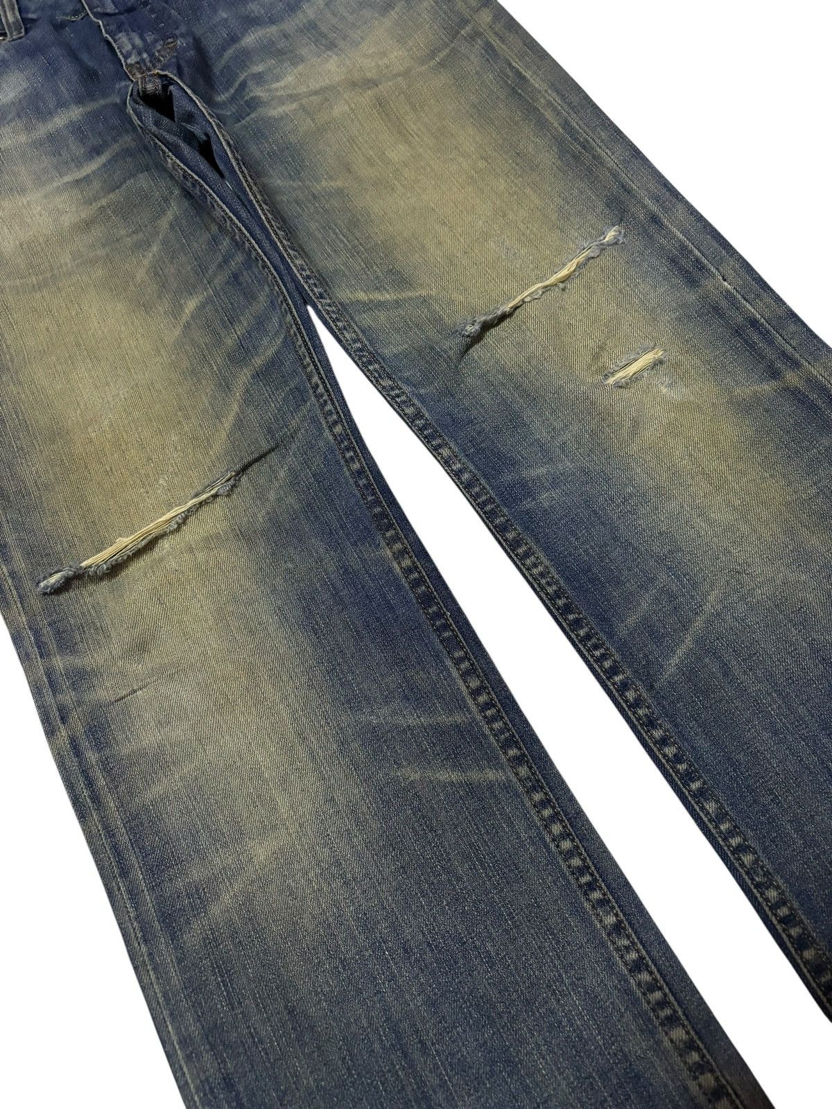 Japanese Brand Vtg Bobson Japan Mud Washed Distressed Jeans Size US 28 / EU 44 - 3 Thumbnail