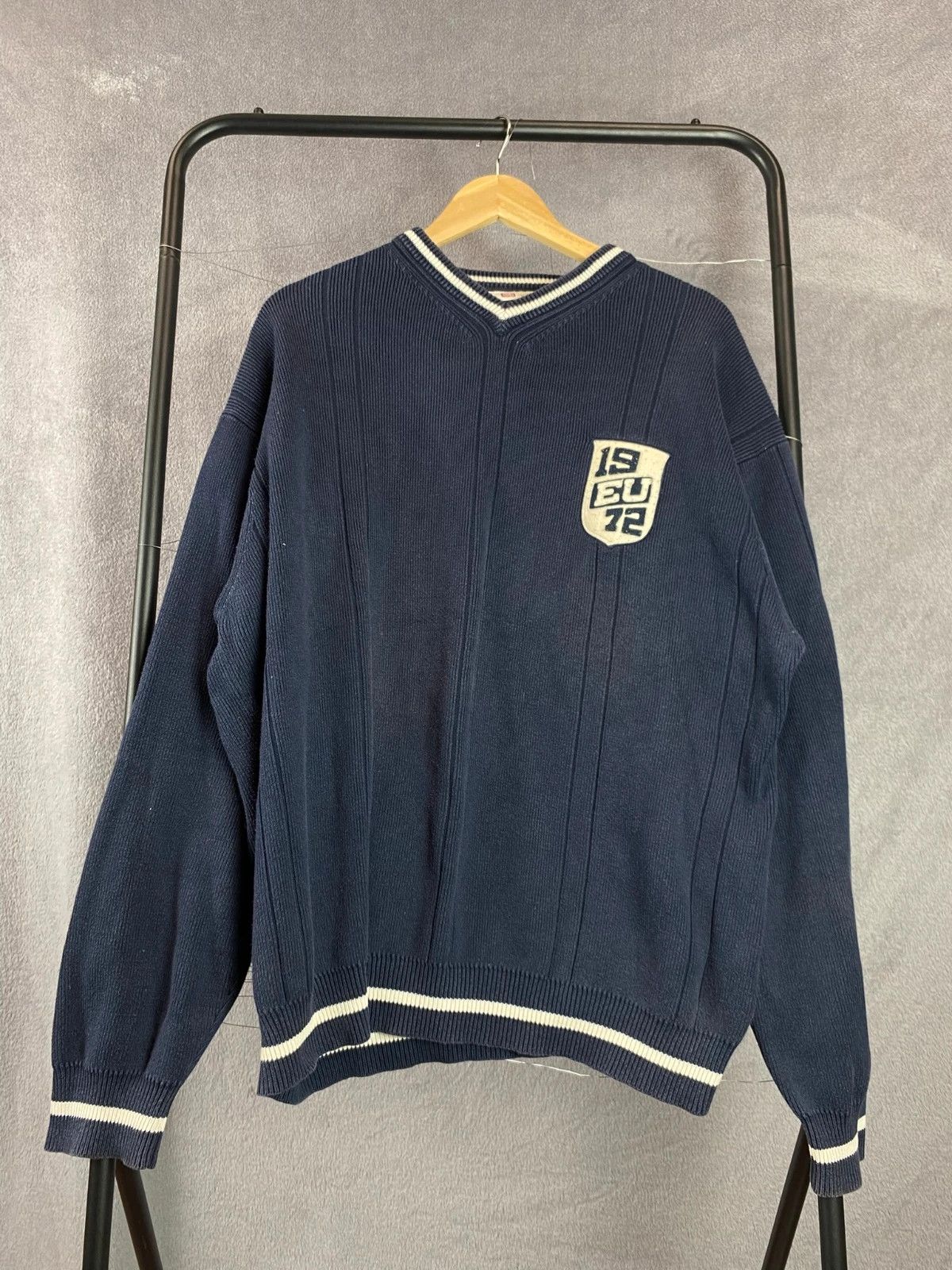 Ralph Lauren Ralph Lauren Navy Zip Bomber Jacket with Mini Logo Size M Size US M / EU 48-50 / 2 - 2 Thumbnail
