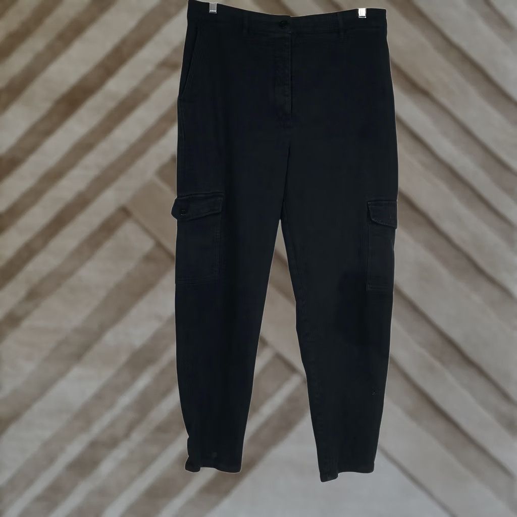Vintage Wilfred Free Black Cargo Pants Womens Size 16 Casual Pockets Cargo Pants Womens Size 38" / US 16 / IT 52 - 1 Thumbnail
