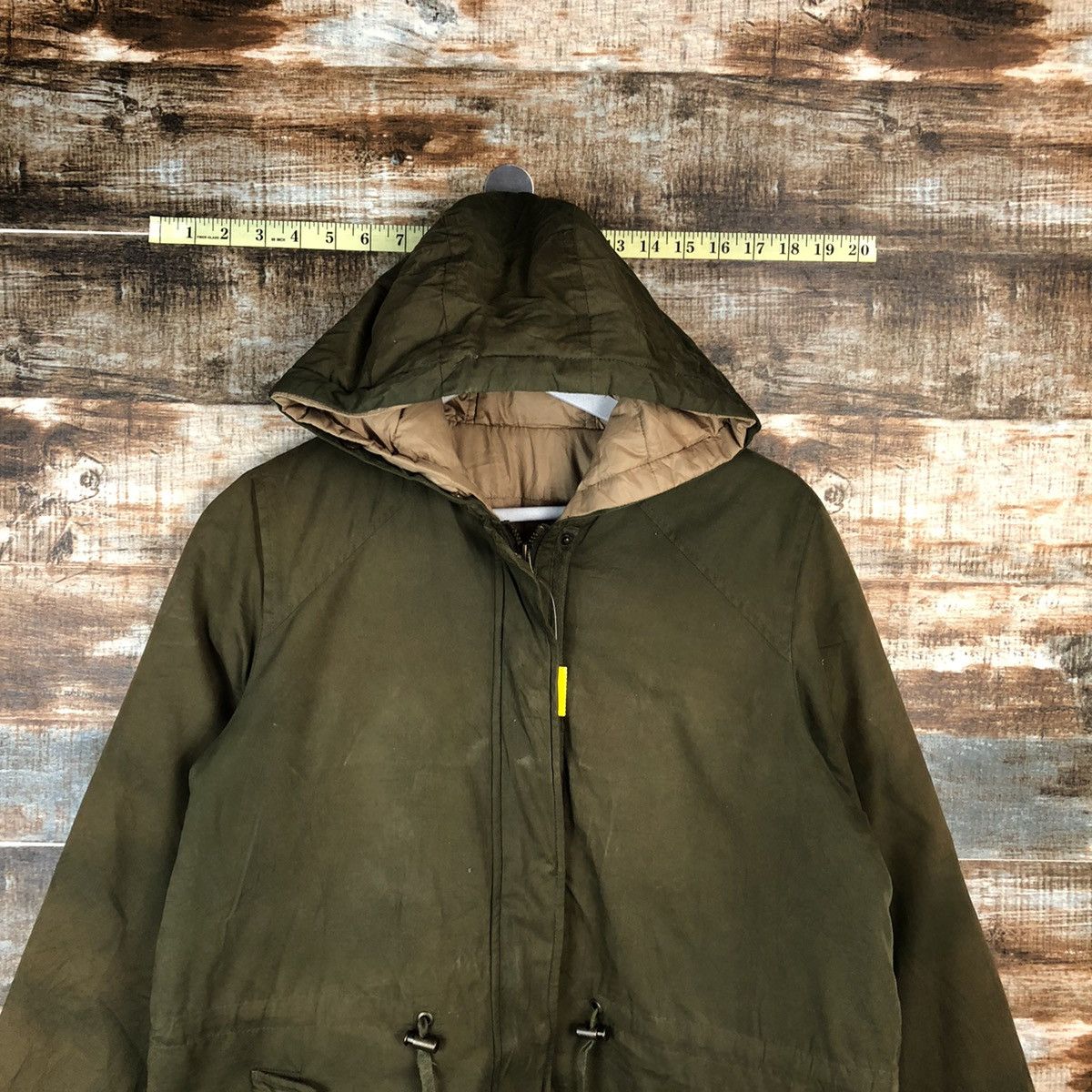 Japanese Brand × Vintage Les Hwages Green faded Parkas Hoodie #A1616 Size US L / EU 52-54 / 3 - 4 Thumbnail