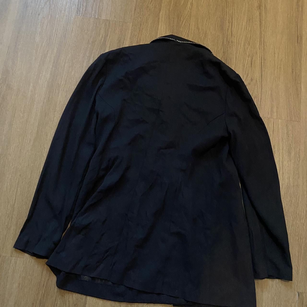 Other Black and white long sleeve blazer with pearl detailing Size 40L - 2 Thumbnail
