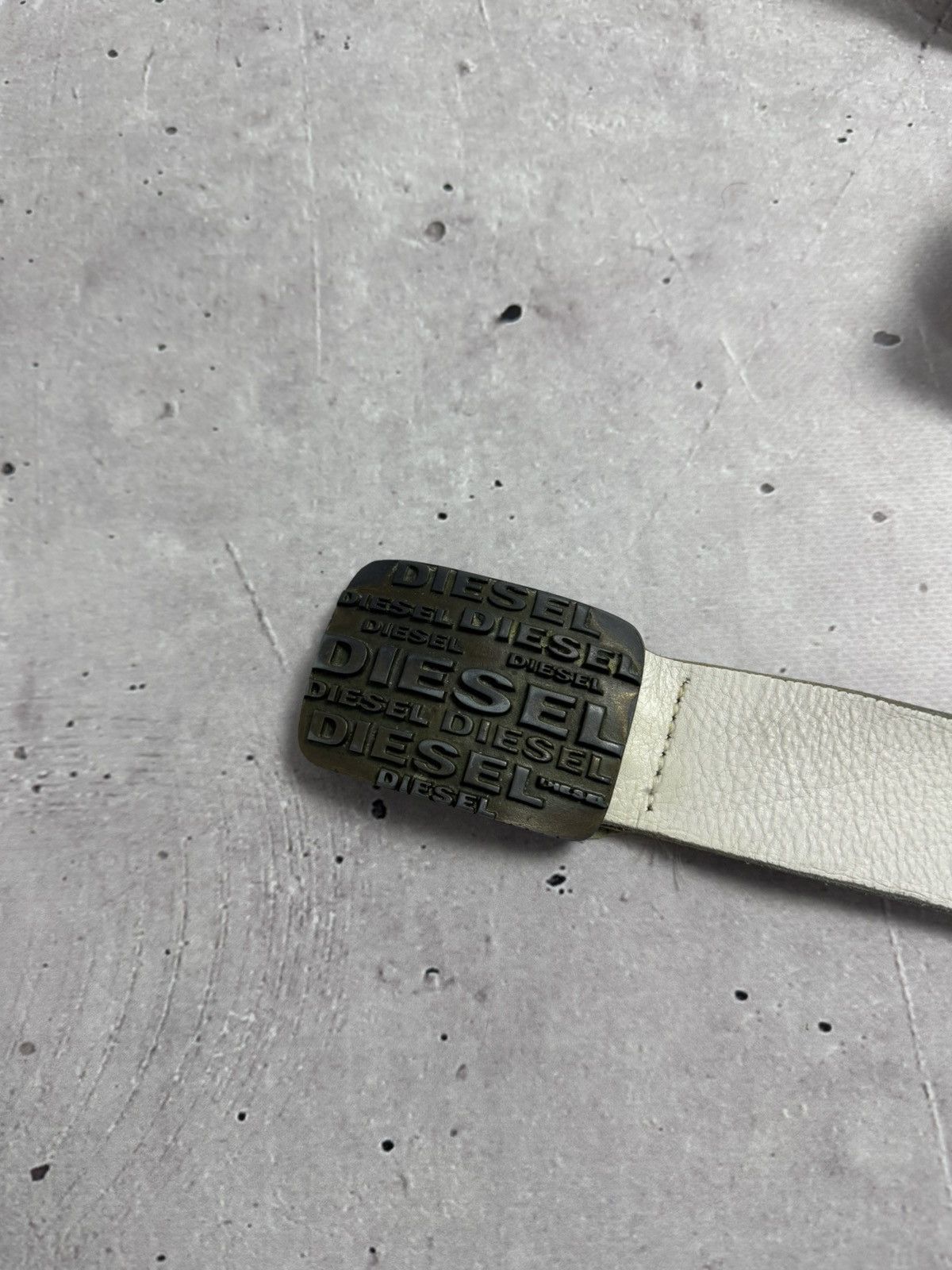 Diesel Diesel Vintage Leather Belt Big Buckle Size ONE SIZE - 2 Thumbnail