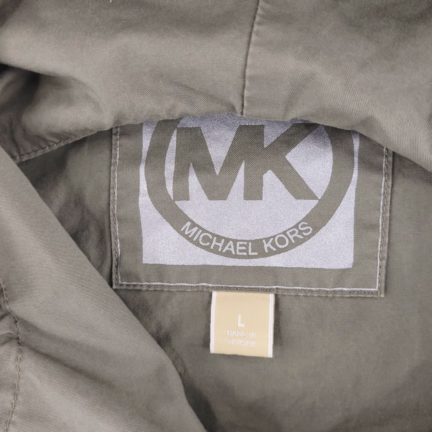 Michael Kors Michael Kors Jacket Womens Large Olive Military Cinch Waist Cotton Basic Jacket Mens Womens Girls Size L / US 10 / IT 46 - 4 Thumbnail