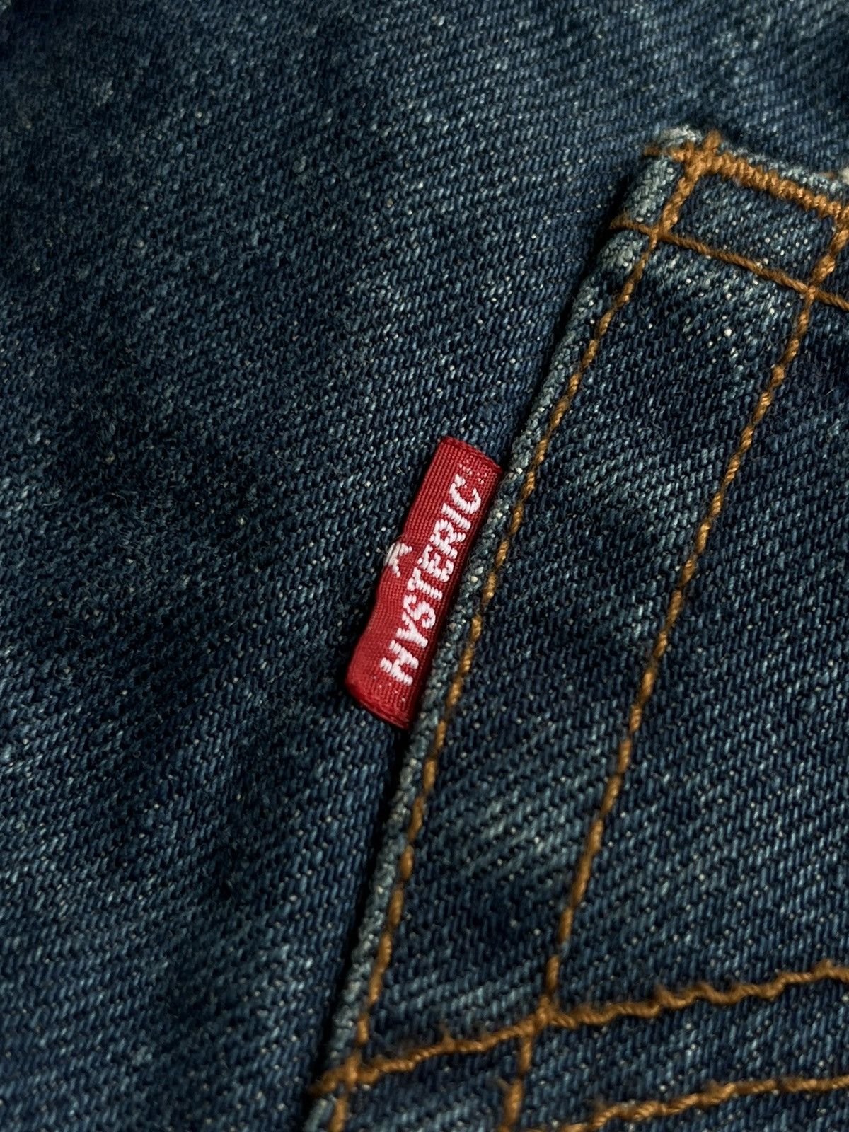 Hysteric Glamour 1990s Hysteric Glamour Kinky Hagi Patcwork Star Denim Skirt Size 32" / US 10 / IT 46 - 11 Thumbnail