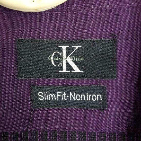 Calvin Klein Calvin Klein XL 17 34/35 Mens Slim Fit Non-Iron Dress Shirt Size US XL / EU 56 / 4 - 7 Thumbnail