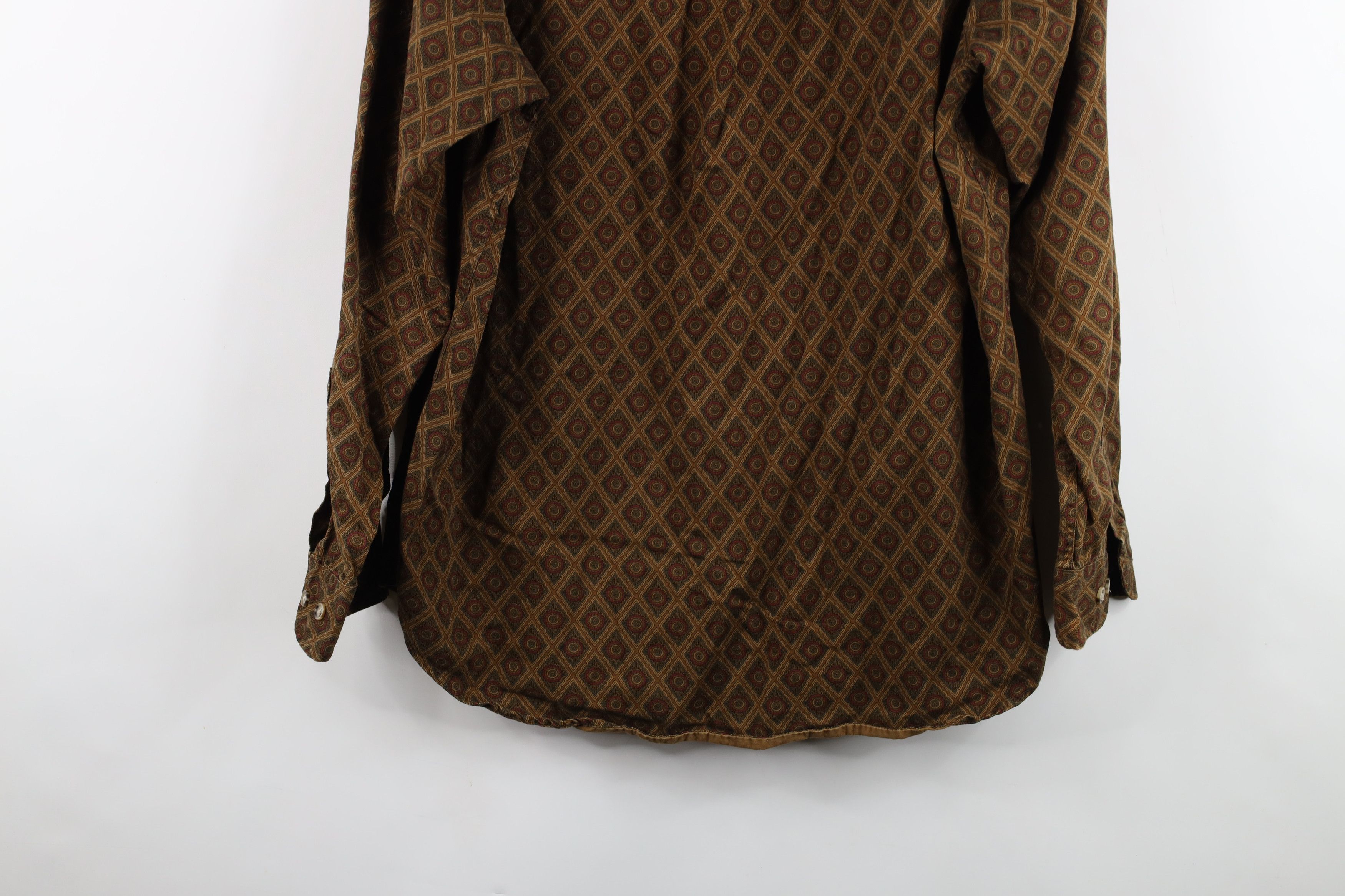 Tommy Hilfiger Vintage 90s Tommy Hilfiger Tone Geometric Button Down Shirt Size US M / EU 48-50 / 2 - 12 Thumbnail