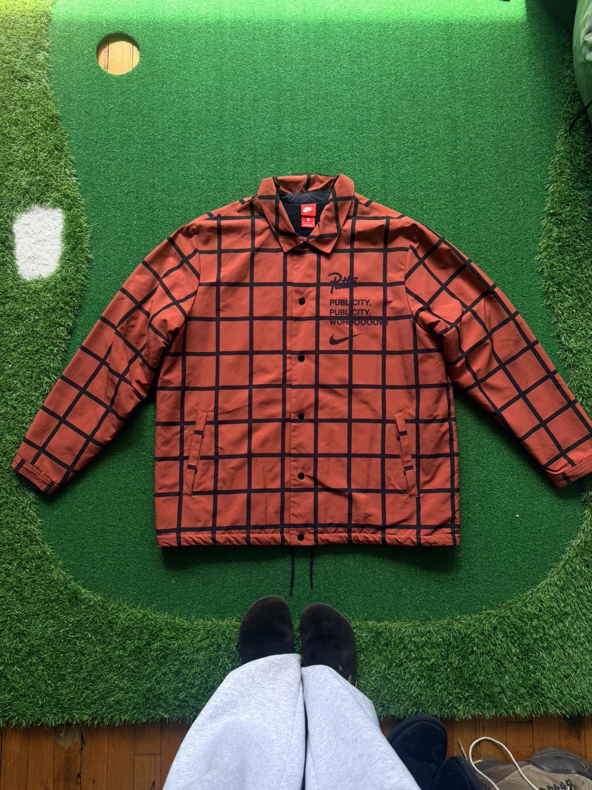 Nike × Patta x patta reverse coaches plaid print jacket Size US XL / EU 56 / 4 - 2 Thumbnail