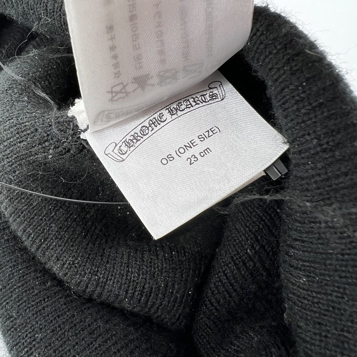 Chrome Hearts Chrome Hearts Script Logo Beanie Pre Owned Black Size ONE SIZE - 5 Thumbnail