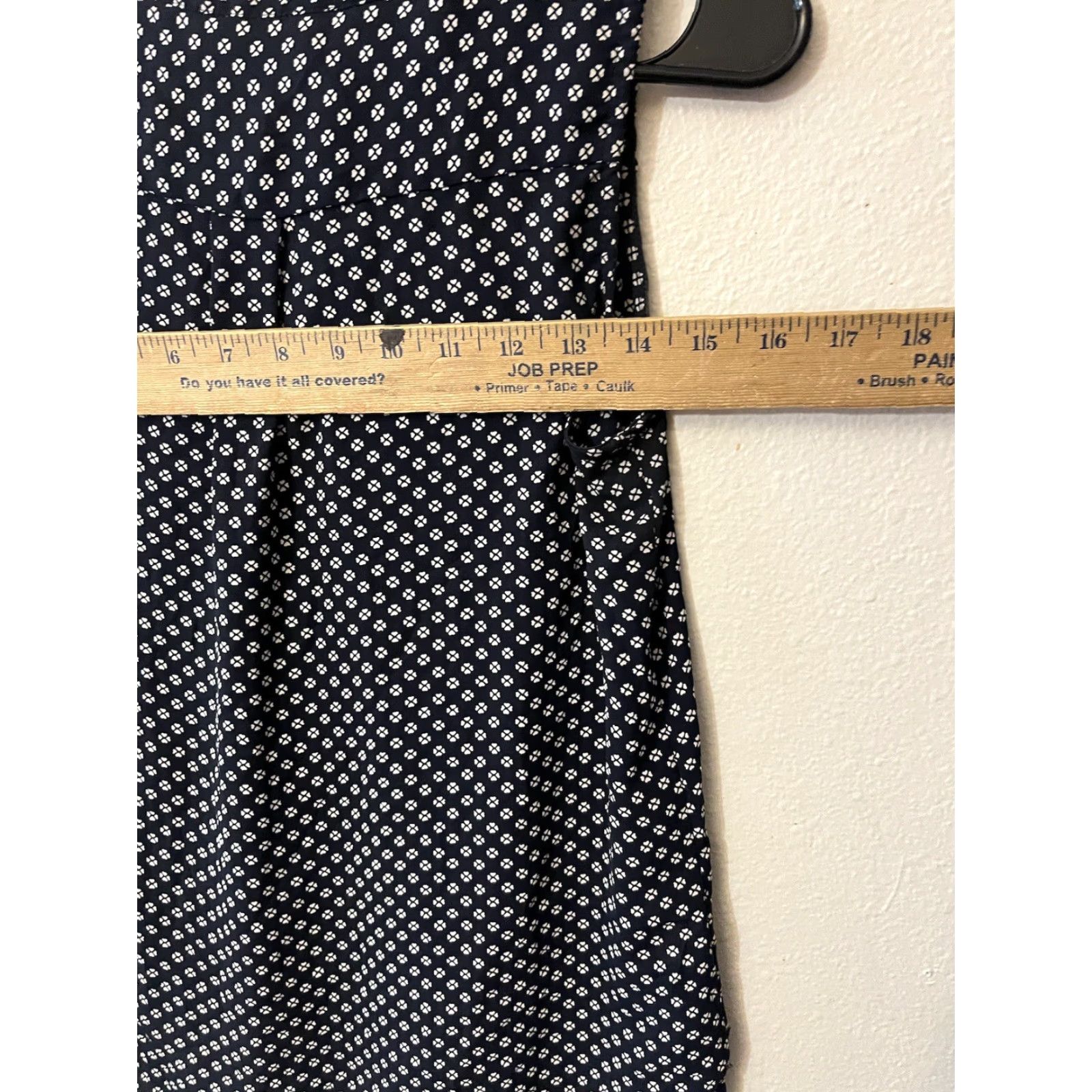 Loft LOFT Women Blouse Tank Top Shirt Woven Geometric Sleeveless Blue White Reg—Note: Must use only words from original title; "Reg" not in title. Size S / US 4 / IT 40 - 4 Thumbnail