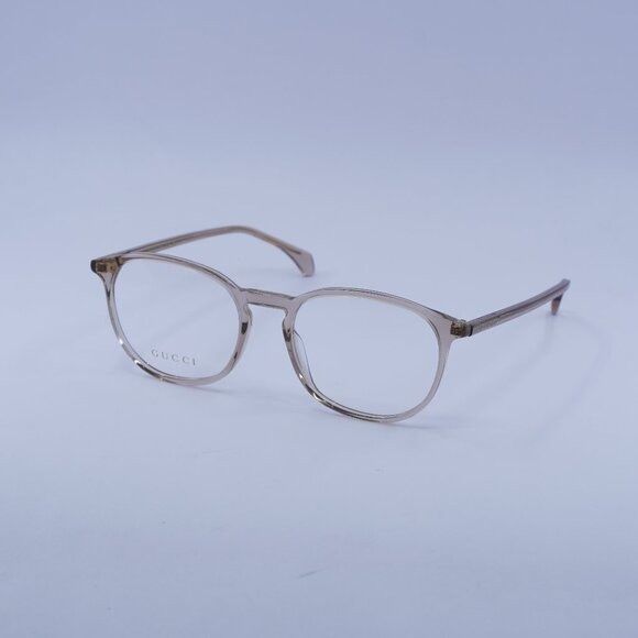 Gucci Gucci GG0551O 020 Eyeglasses Transparent Light Brown 55mm Size ONE SIZE - 1 Thumbnail