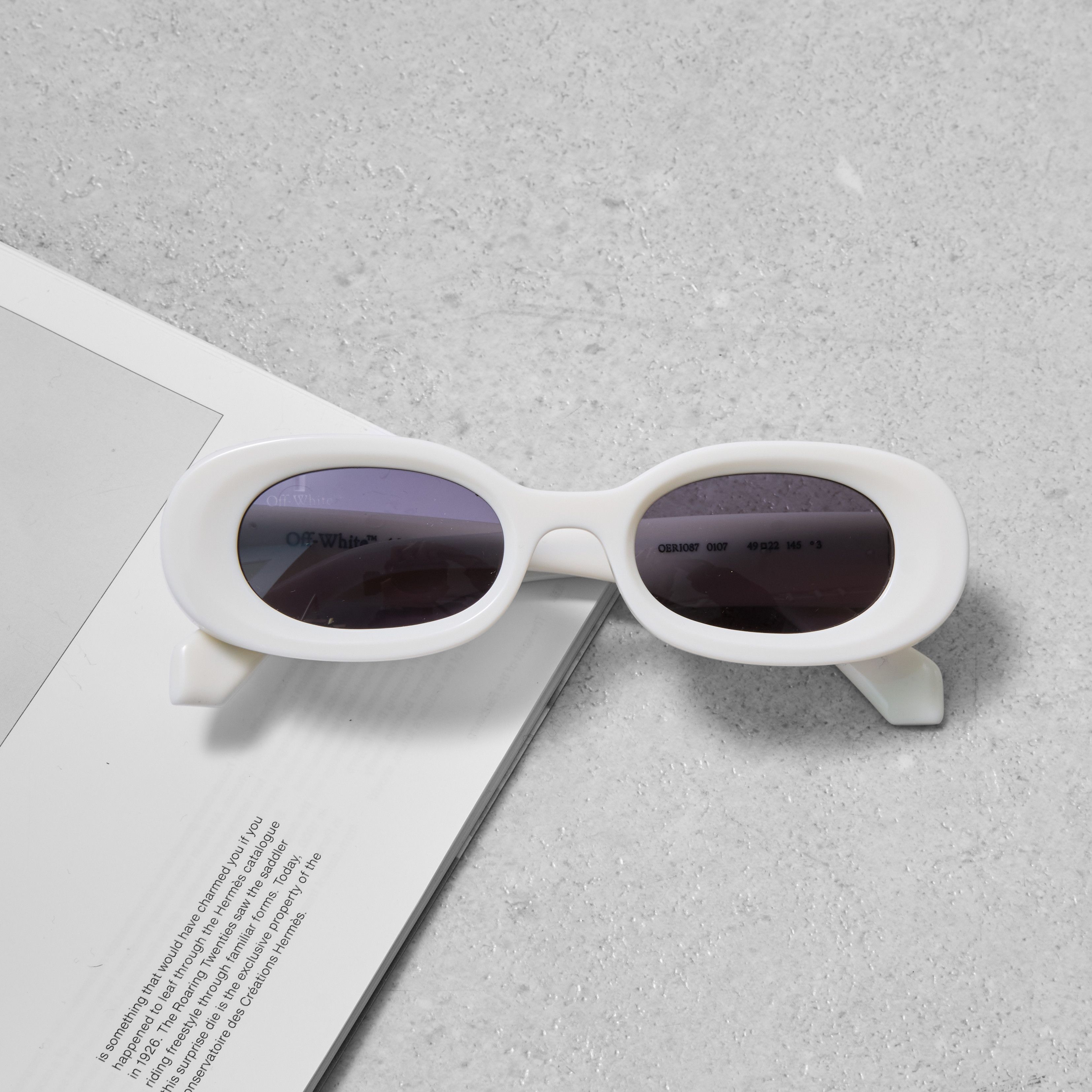 Off-White OFF WHITE Amalfi Oval-Frame Sunglasses Size ONE SIZE - 2 Thumbnail