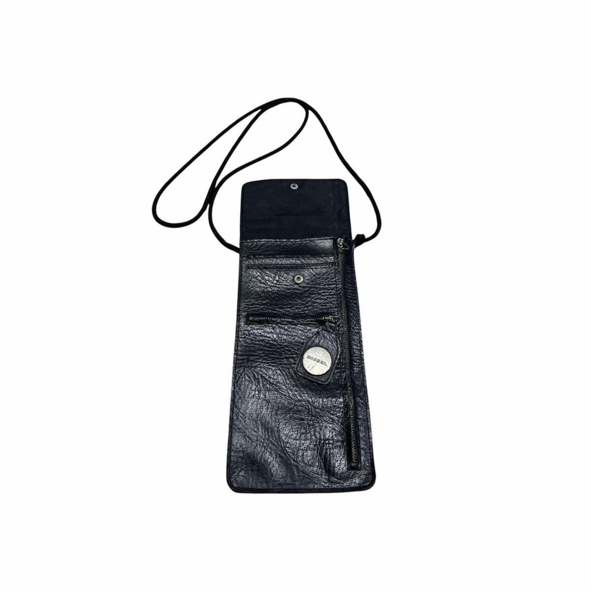 Diesel × Hysteric Glamour × Japanese Brand 🔥Sick Y2K Diesel Leather Neck Pouch Crossbody Bag Punk Size ONE SIZE - 5 Thumbnail