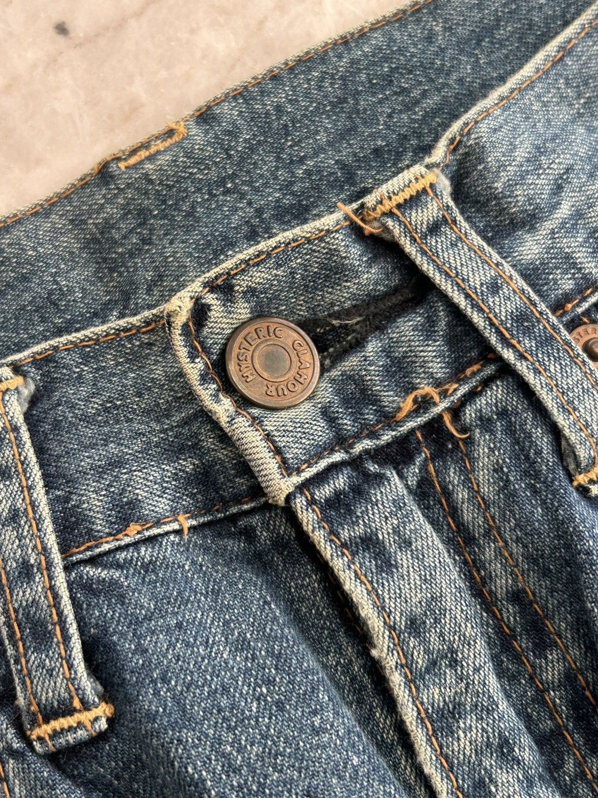 Hysteric Glamour Kinky Hysterics Sashiko Japan Vintage Denim Size US 28 / EU 44 - 5 Thumbnail