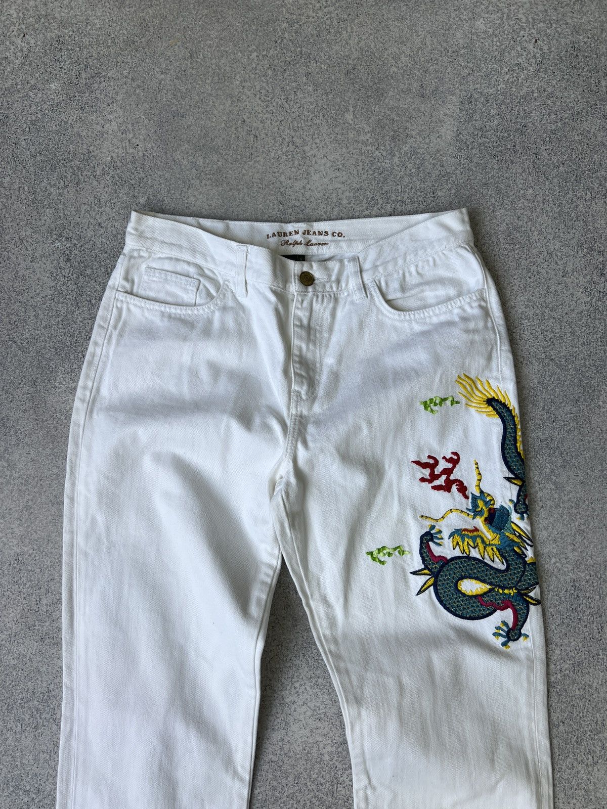 Ralph Lauren × Vintage Vintage Ralph Lauren Women’s Chinese Dragon pants Size 26" / US 2 / IT 38 - 5 Thumbnail