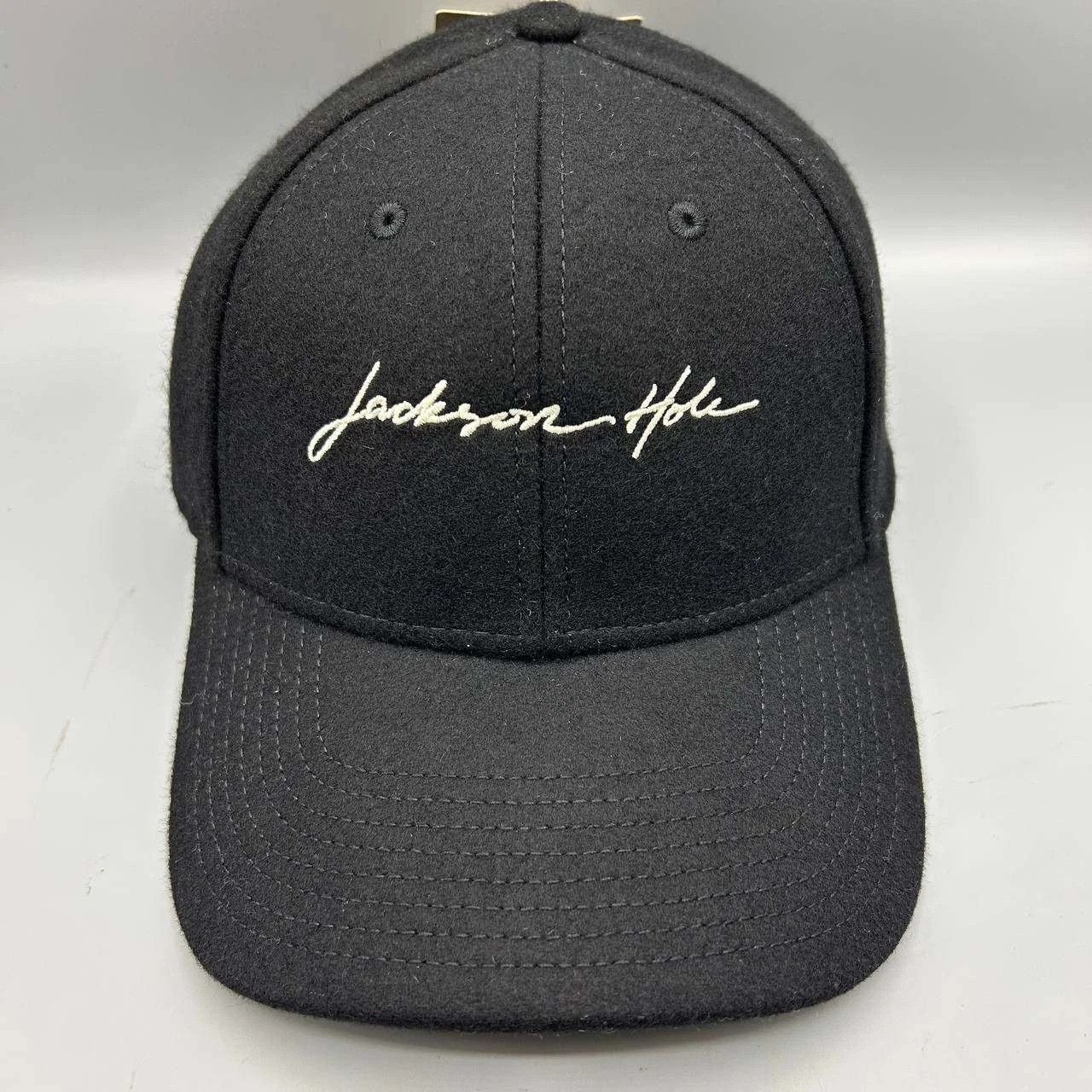 The Game Jackson Hole Hat Men Black Embroidered Strap Back Wool Size ONE SIZE - 1 Thumbnail