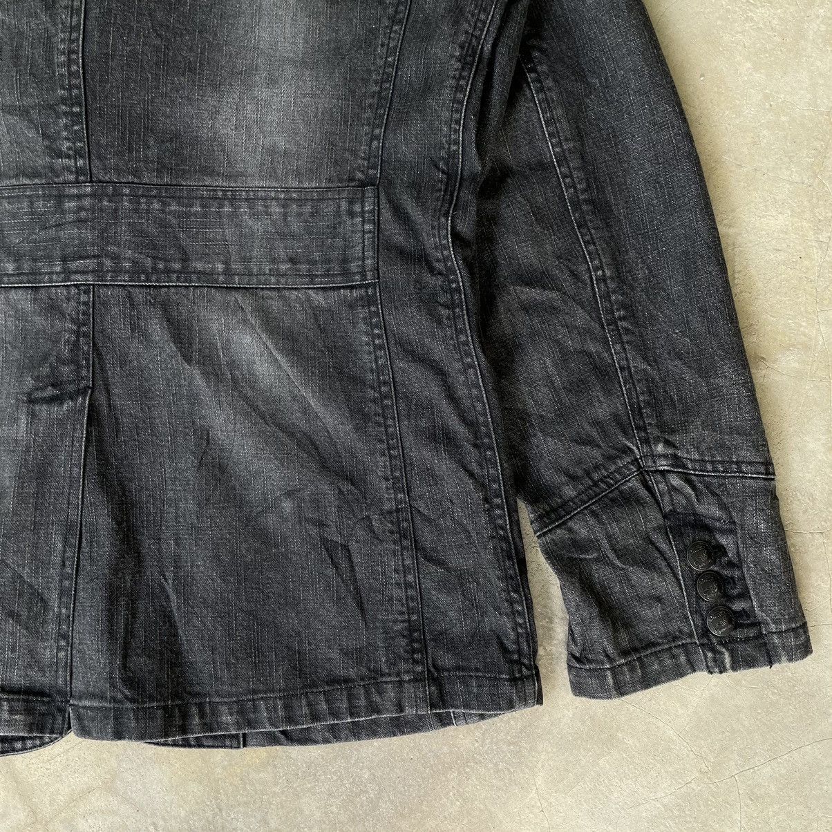 14th Addiction 🇯🇵VINTAGE IN THE ATTIC GOTHIC PUNK BLAZER DENIM COLLAR JACKET Size US S / EU 44-46 / 1 - 20 Thumbnail