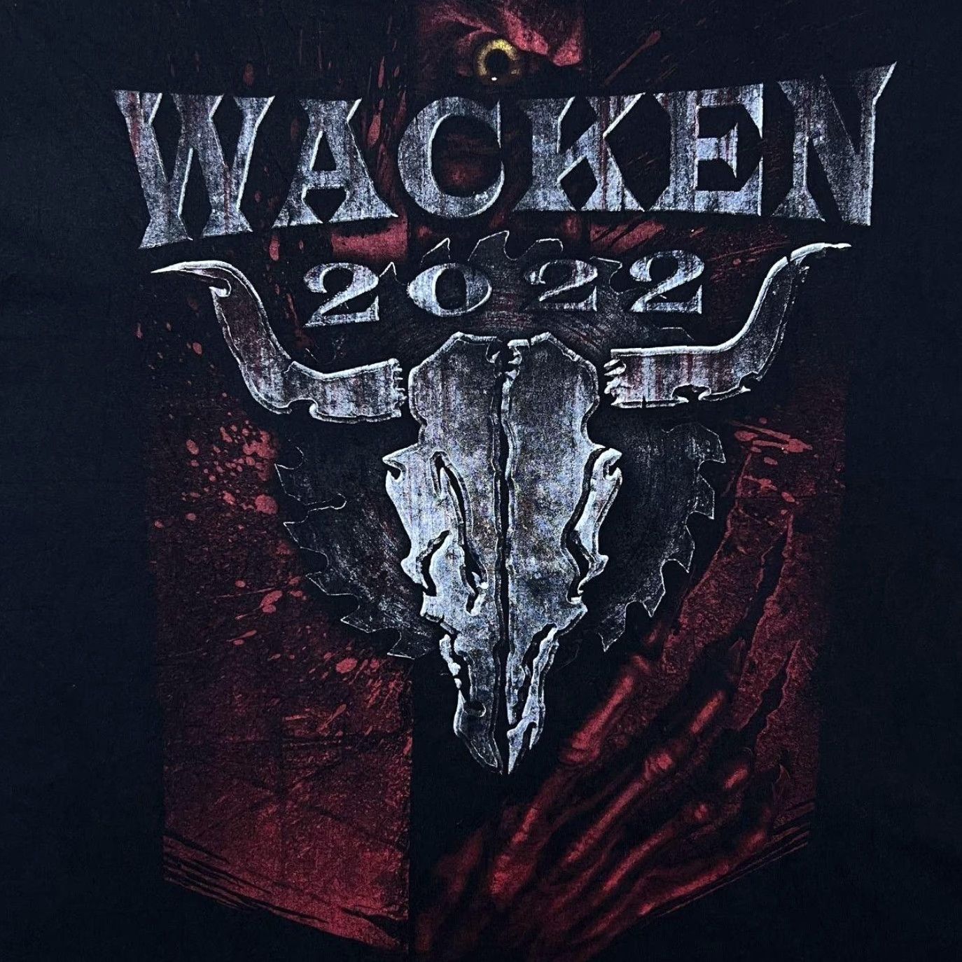 Fruit Of The Loom Wacken 2022 "In Metal We Trust" Heavy Metal Rock Punk Music Festival T-Shirt XL Men Black Graphic print front back XL T-Shirt Mens Size US XL / EU 56 / 4 - 3 Thumbnail