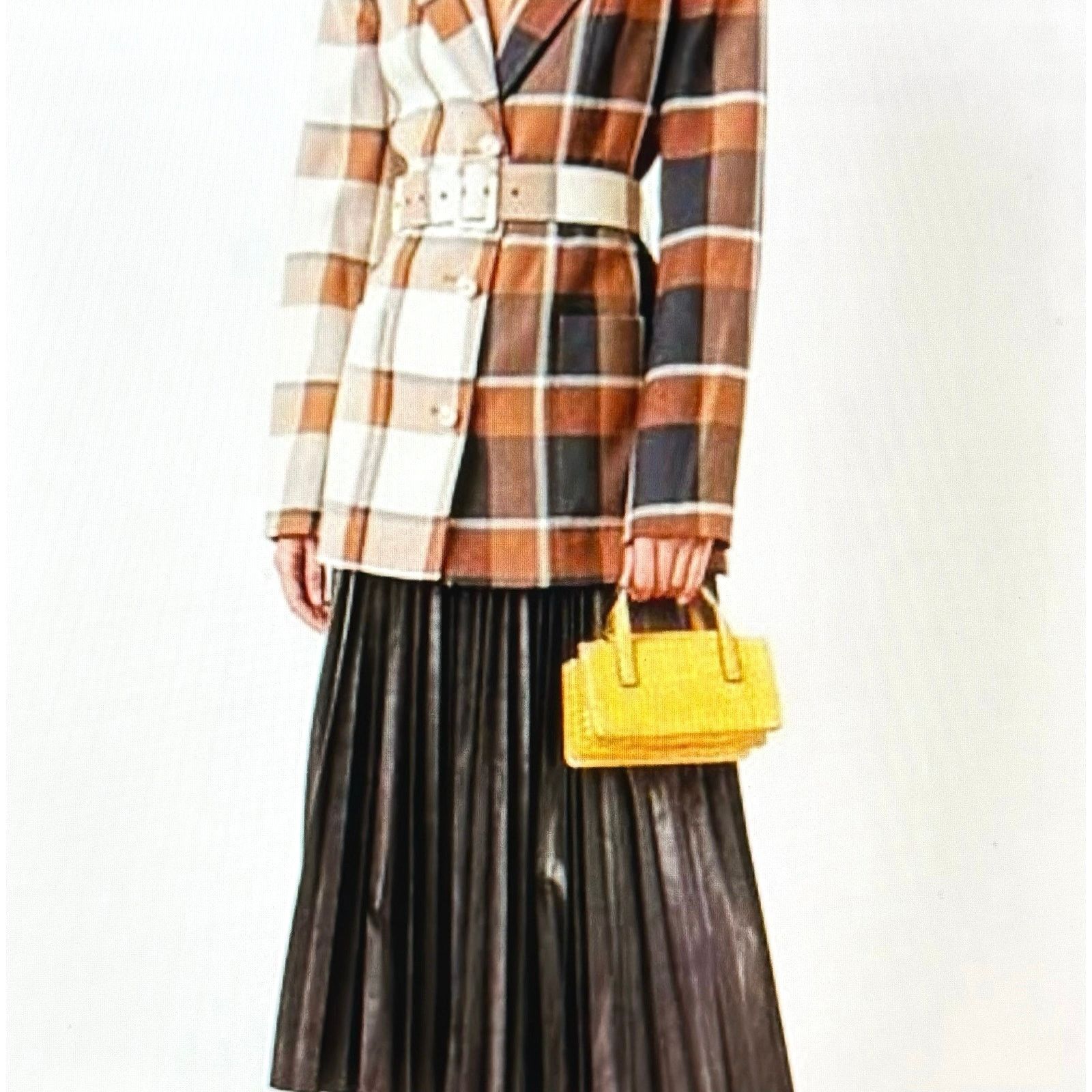 Other Marge Sherwood Croc Skin Square Top Handbag Crossbody Yellow Size ONE SIZE - 5 Thumbnail