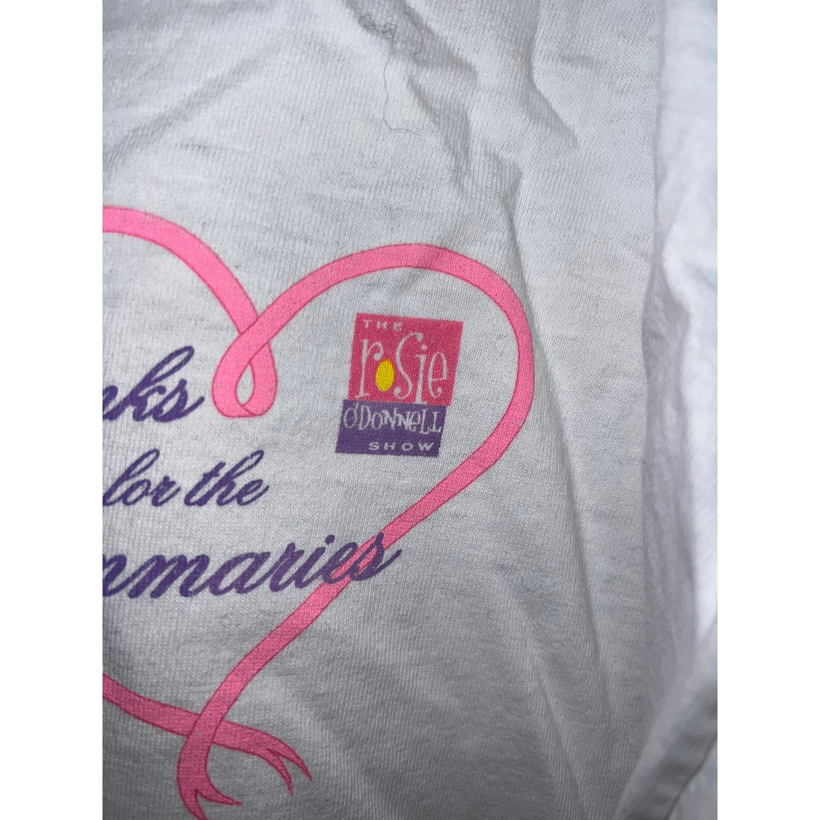 Vintage Vintage Rosie O Donnell Show Shirt Thanks Mammaries Cancer X Size US XL / EU 56 / 4 - 4 Thumbnail