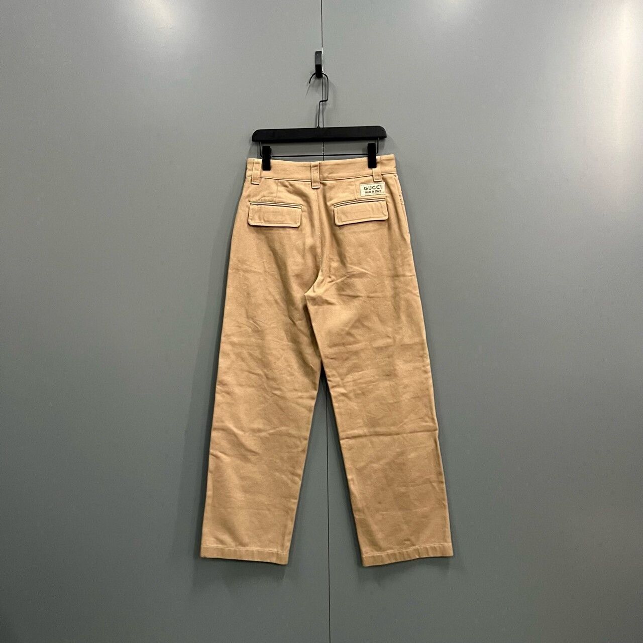 Gucci khaki GG embossed denim pants by Gucci Size US 28 / EU 44 - 2 Thumbnail