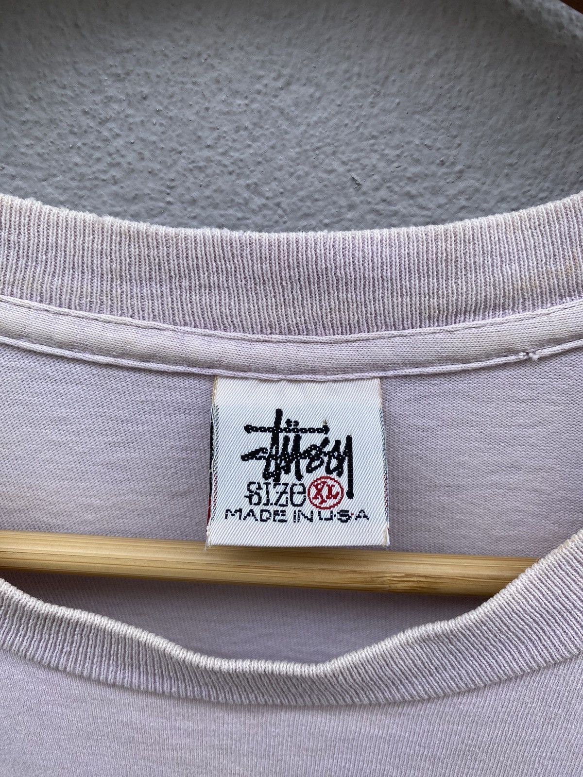 Stussy 🔥RARE Vintage 90s STUSSY CREW White Lebal Tag USA Tshirt Size US XL / EU 56 / 4 - 8 Thumbnail