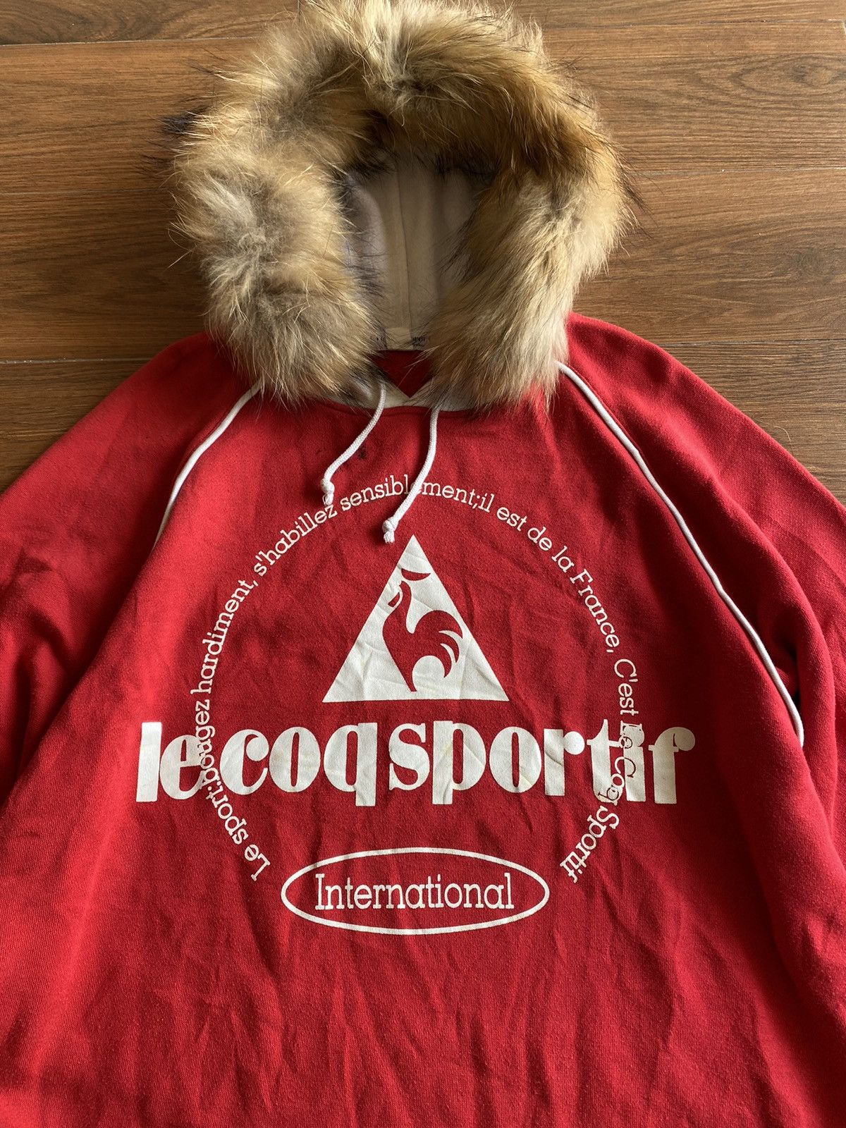 Le Coq Sportif × Vintage VINTAGE LE COQ SPORTIF INTERNATIONAL HOODIE Size US M / EU 48-50 / 2 - 2 Thumbnail