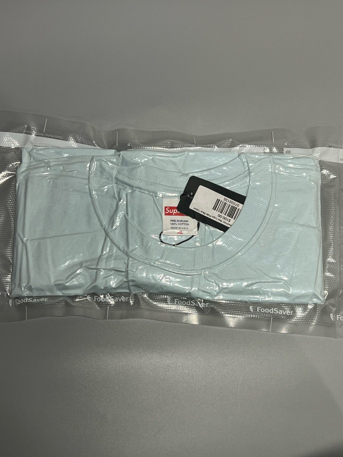 Supreme Supreme Ralph Steadman Blood Box Logo Tee Pale Blue - XL Size US XL / EU 56 / 4 - 2 Thumbnail