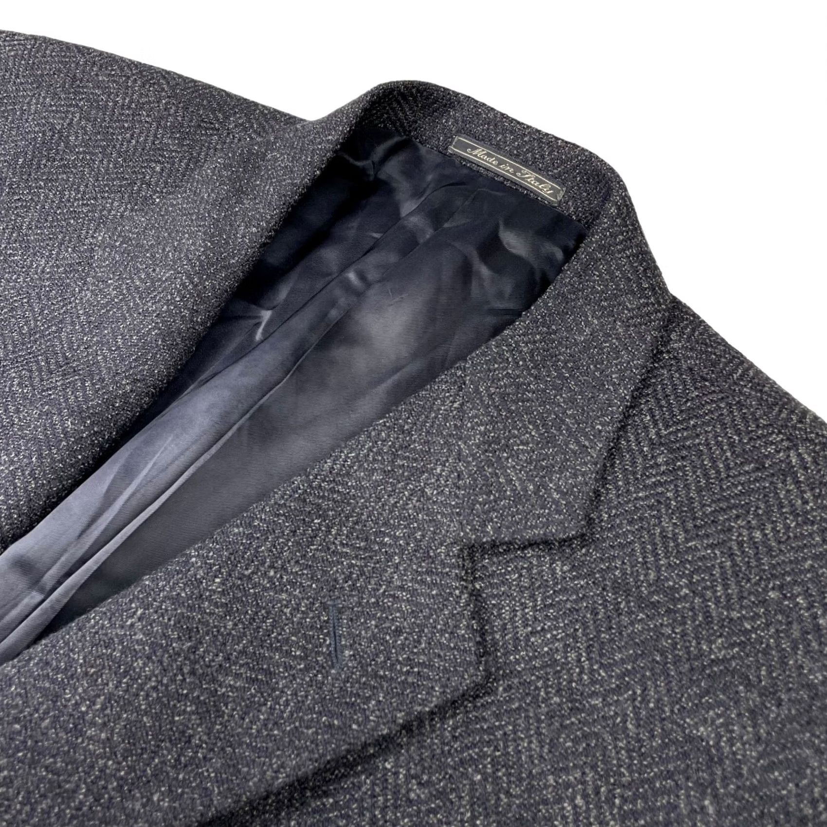 Corneliani Corneliani Blazer Shirt Navy 3-Button Unlined Tweed Wool/Nylon Blend 38R US 48 EU Men Italy Size 38R - 2 Thumbnail