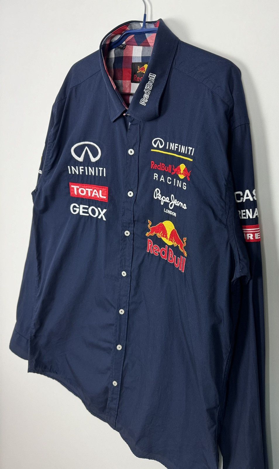 Red Bull Red Bull Button Up Patch Long Sleeve Multi Sponsor Shirt Size US XL / EU 56 / 4 - 6 Thumbnail
