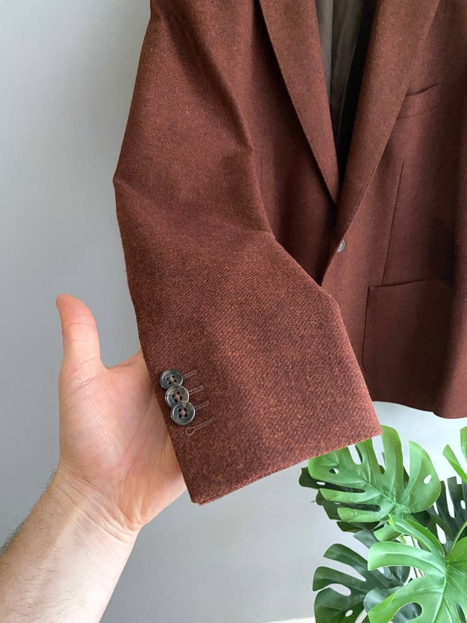 Boggi BOGGI MILANO x Moon Merino Lambswool Men's Blazer, Size 54 Size 54R - 8 Thumbnail