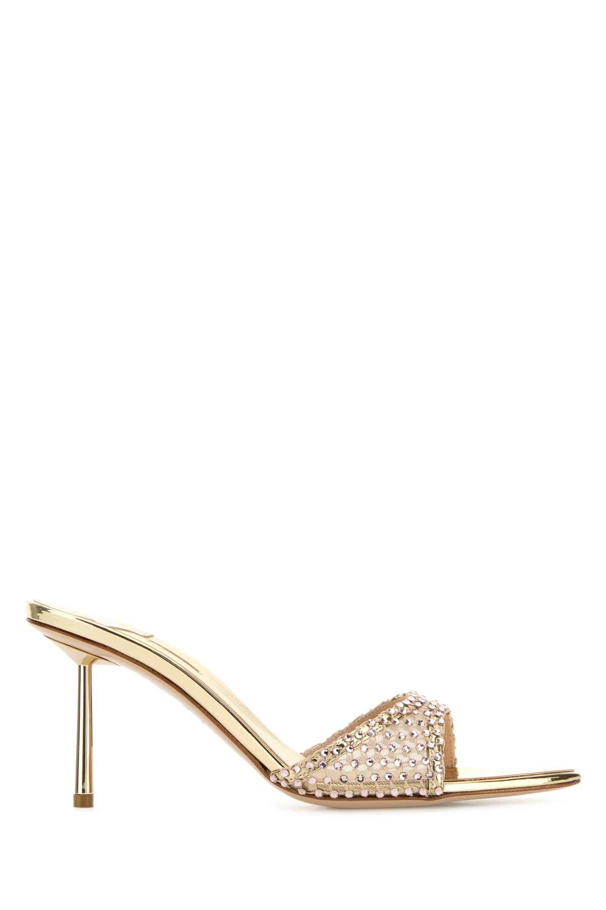 Le Silla Embellished Mesh Gilda Mules Size US 7 / IT 37 - 1 Thumbnail
