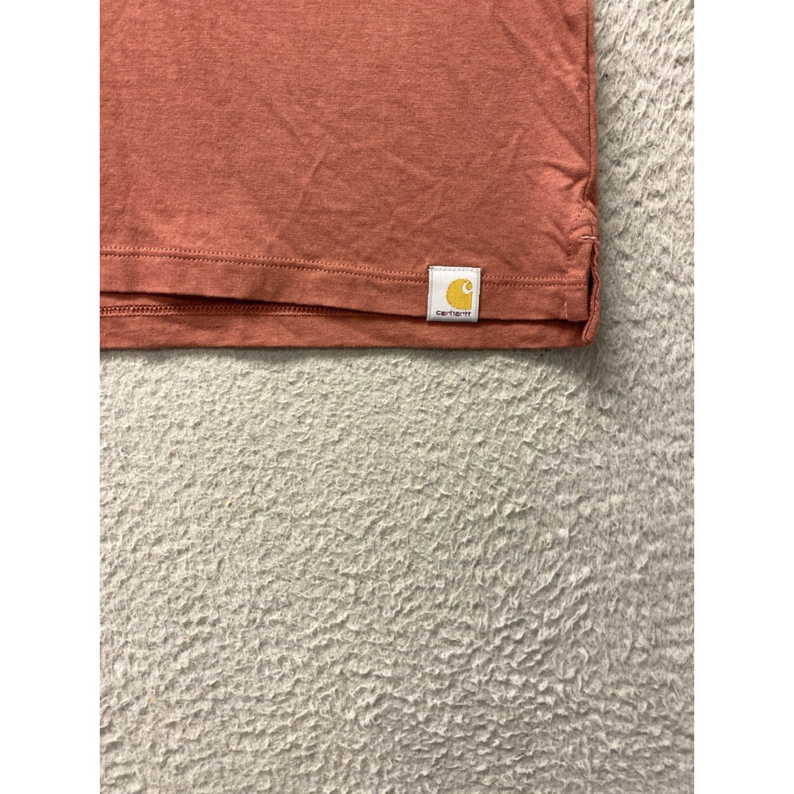 Carhartt VINTAGE Carhartt Women's T-Shirt Short Sleeve Graphic Tee Lightweigt Moss Red Medium Size 32" / US 10 / IT 46 - 2 Thumbnail
