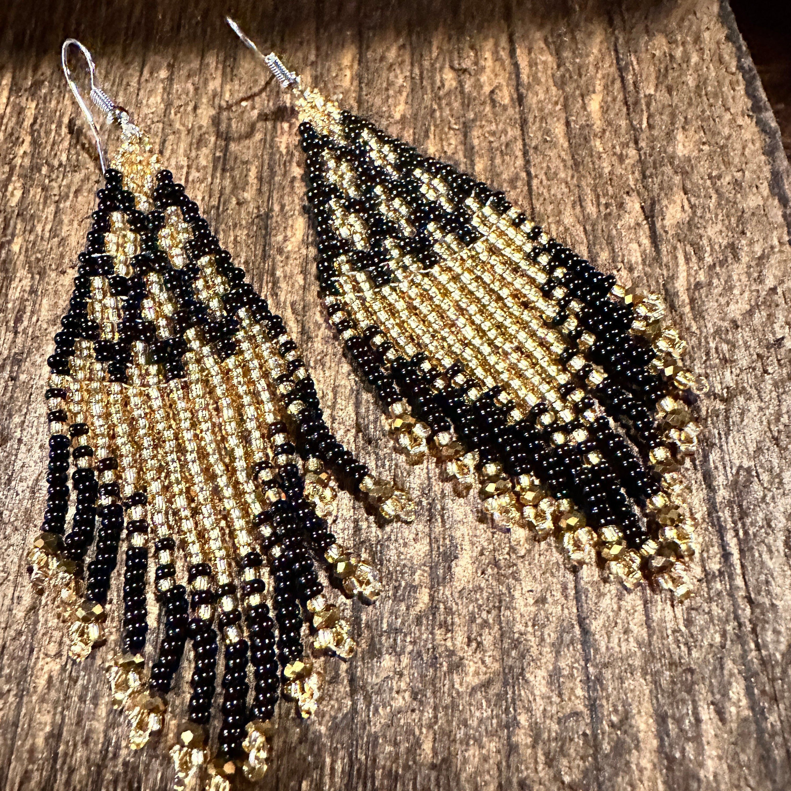 Other Chic Bohemian Navajo Seed Bead Dangle Earrings with Black an Size ONE SIZE - 9 Thumbnail