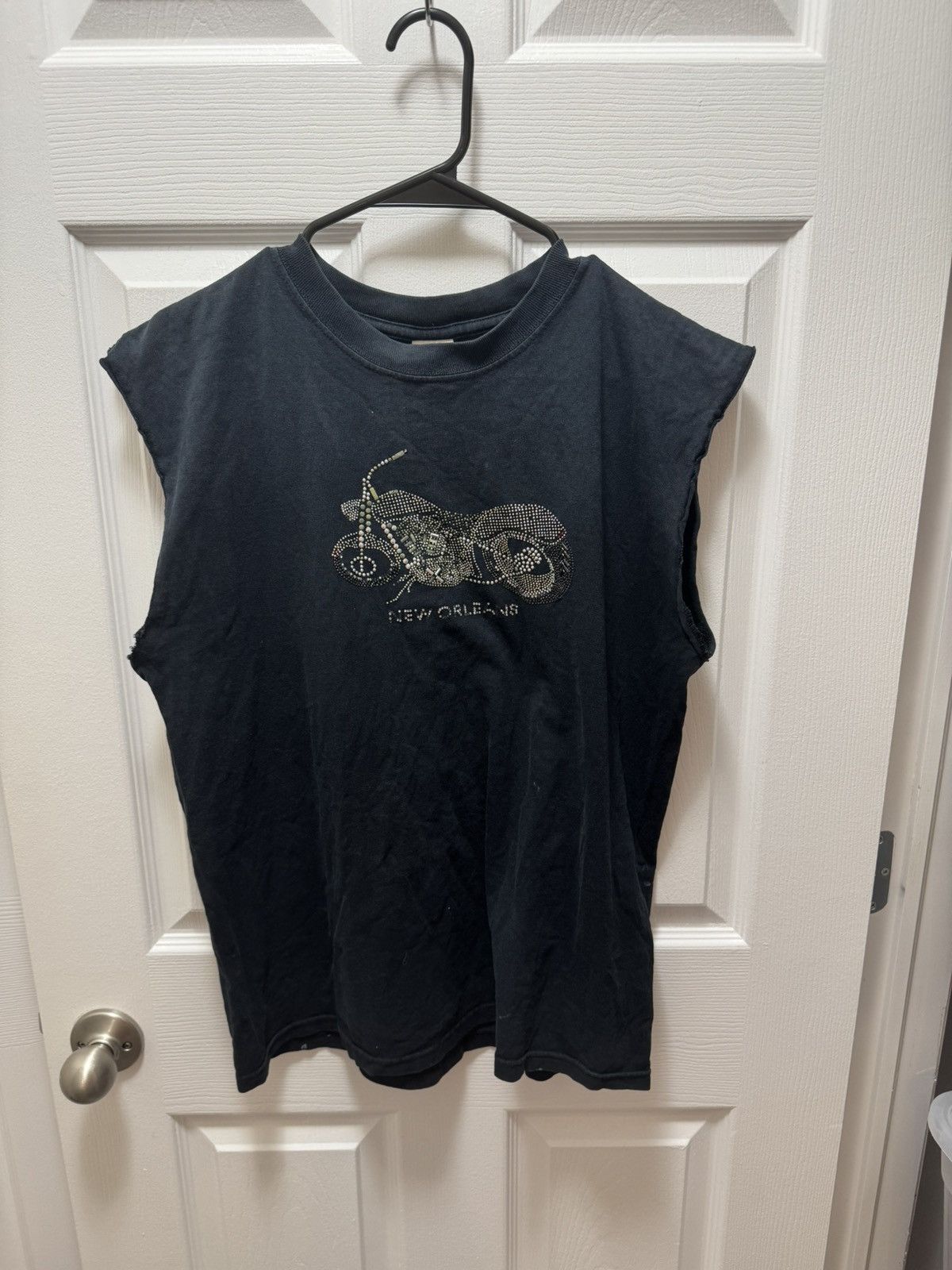 Anvil Anvil Vintage Bedazzled Diamond Biker Muscle Tank Faded Size US M / EU 48-50 / 2 - 1 Thumbnail