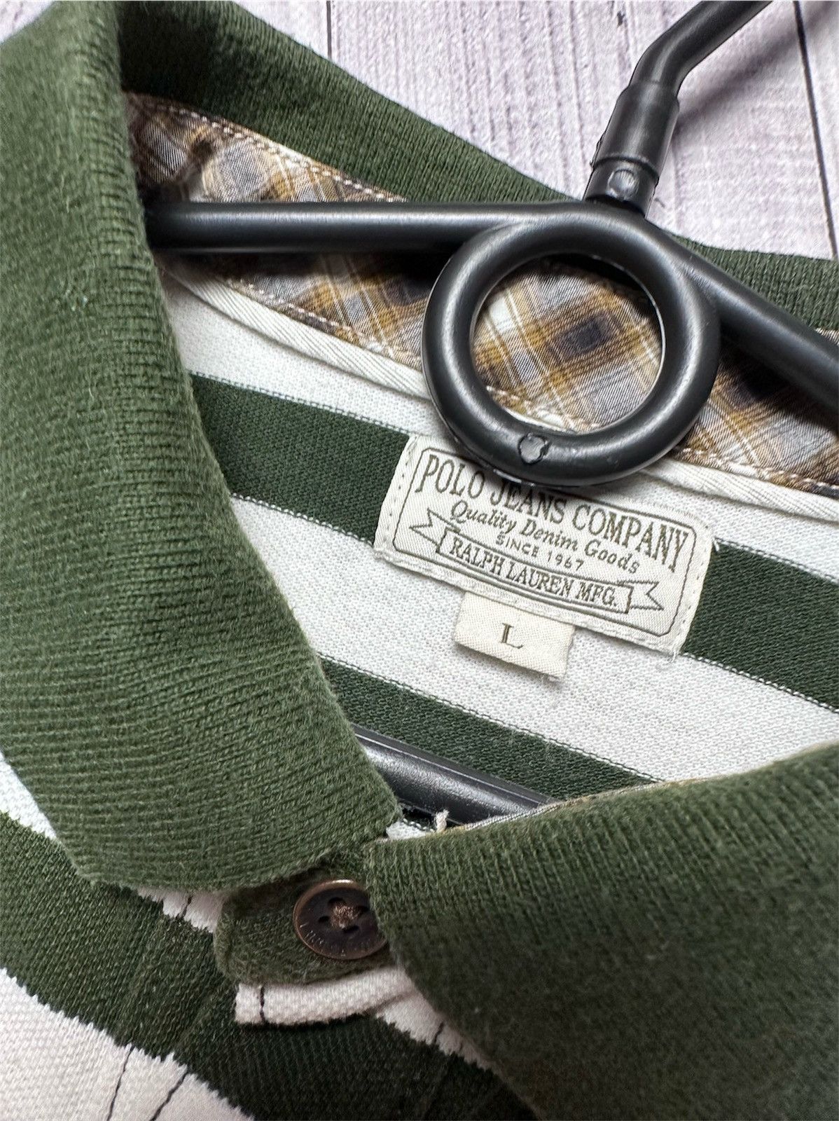 Polo Ralph Lauren × Vintage Polo Ralph Lauren vintage stripped logo rare Size L Size US L / EU 52-54 / 3 - 5 Thumbnail